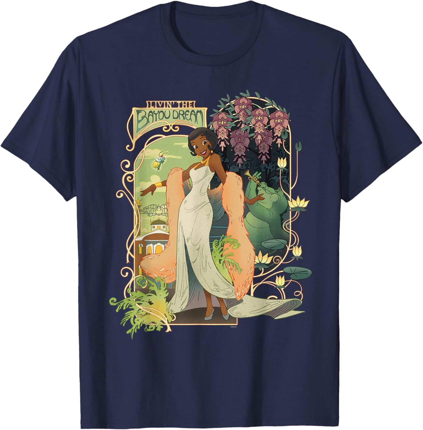 Disney Princess Tiana Livin' the Bayou Dream T-Shirt for Kids and Adults - 16