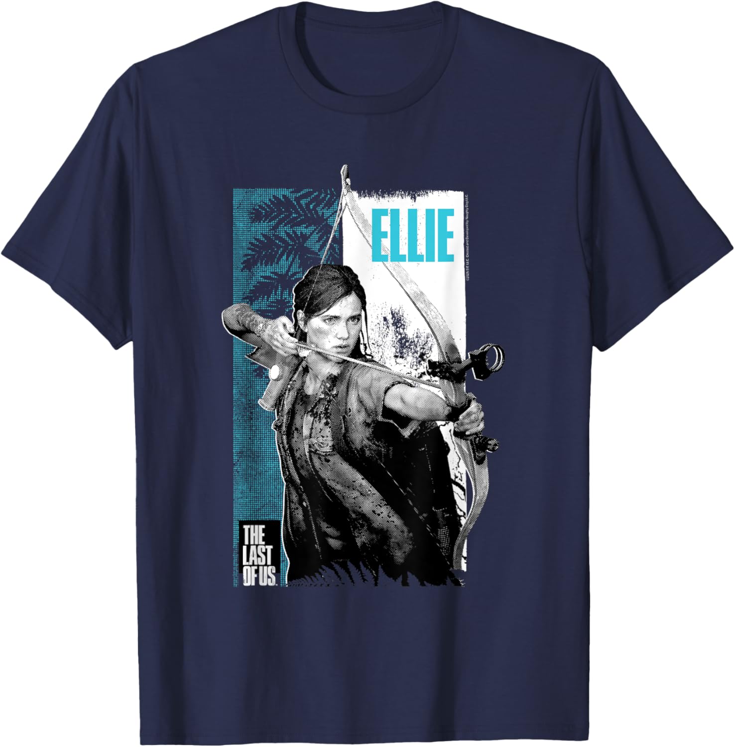 The Last of Us Ellie Bow and Arrow Leaves T-Shirt for Gamers - 4