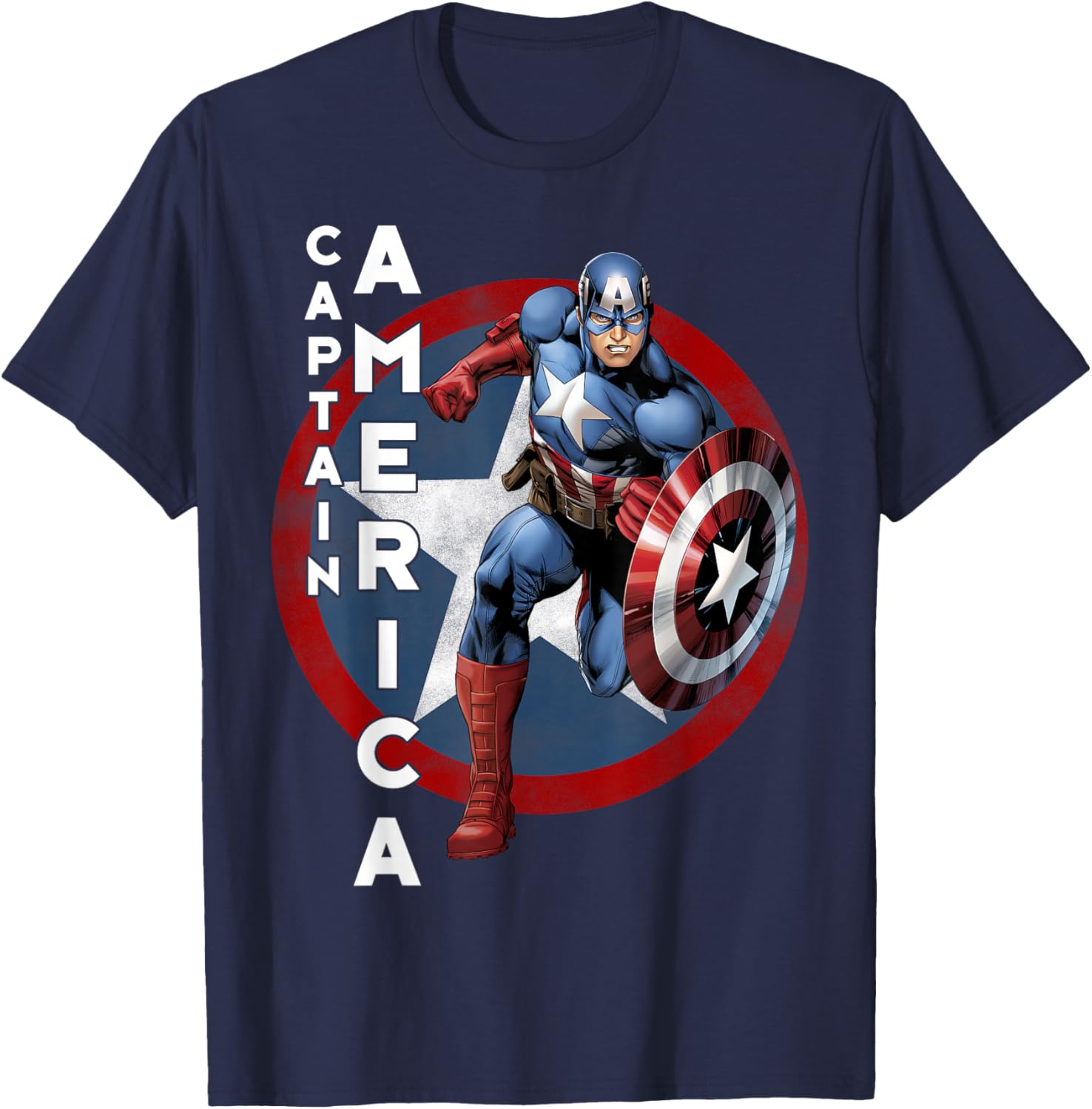 Vintage Captain America T-Shirt Marvel Avengers Icon for Fans and Collectors - 5