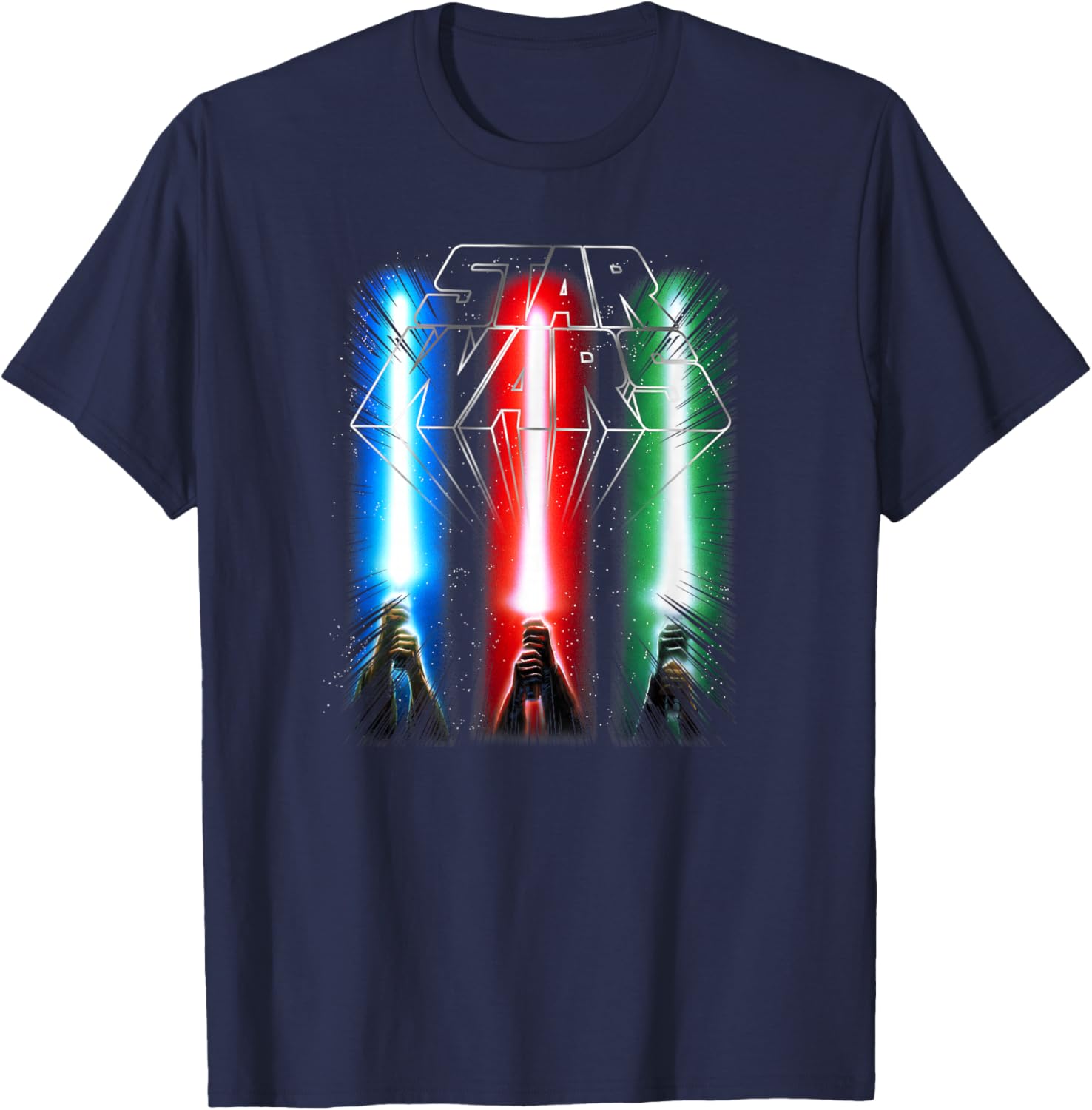 Star Wars Jedi Force Logo T-Shirt with Epic Lightsabers Design - 3