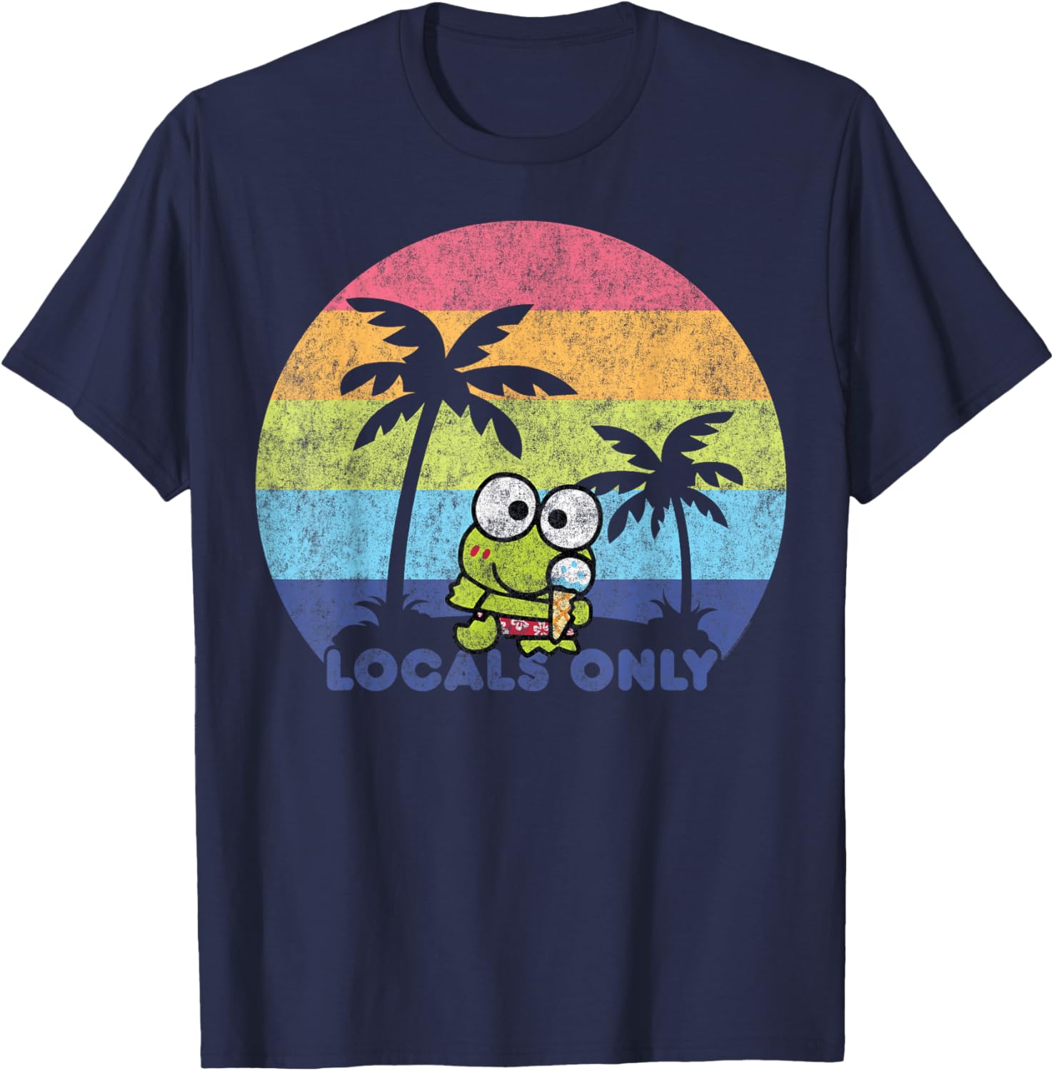 Keroppi Locals Only T-Shirt Fun Graphic Tee for Fashionable Fans - 19