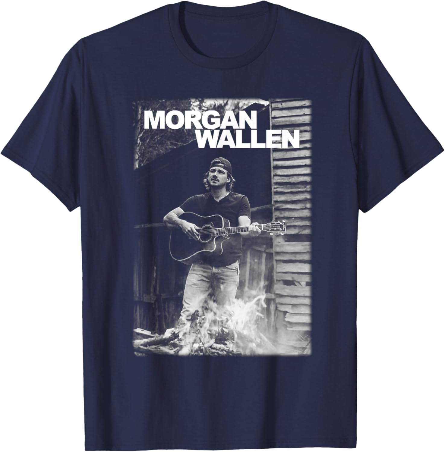 Morgan Wallen Guitar Photo T-Shirt for Fans - Stylish and Unique Apparel - 1