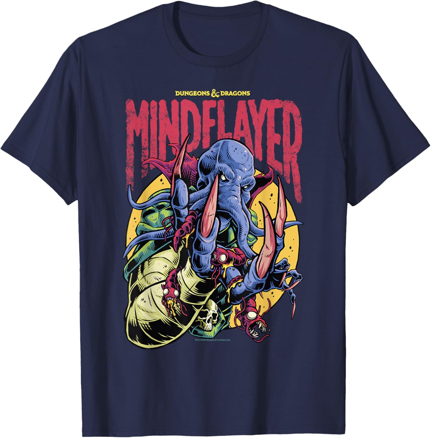 Dungeons and Dragons Mindflayer Logo T-Shirt for RPG Fans and Gamers - 4