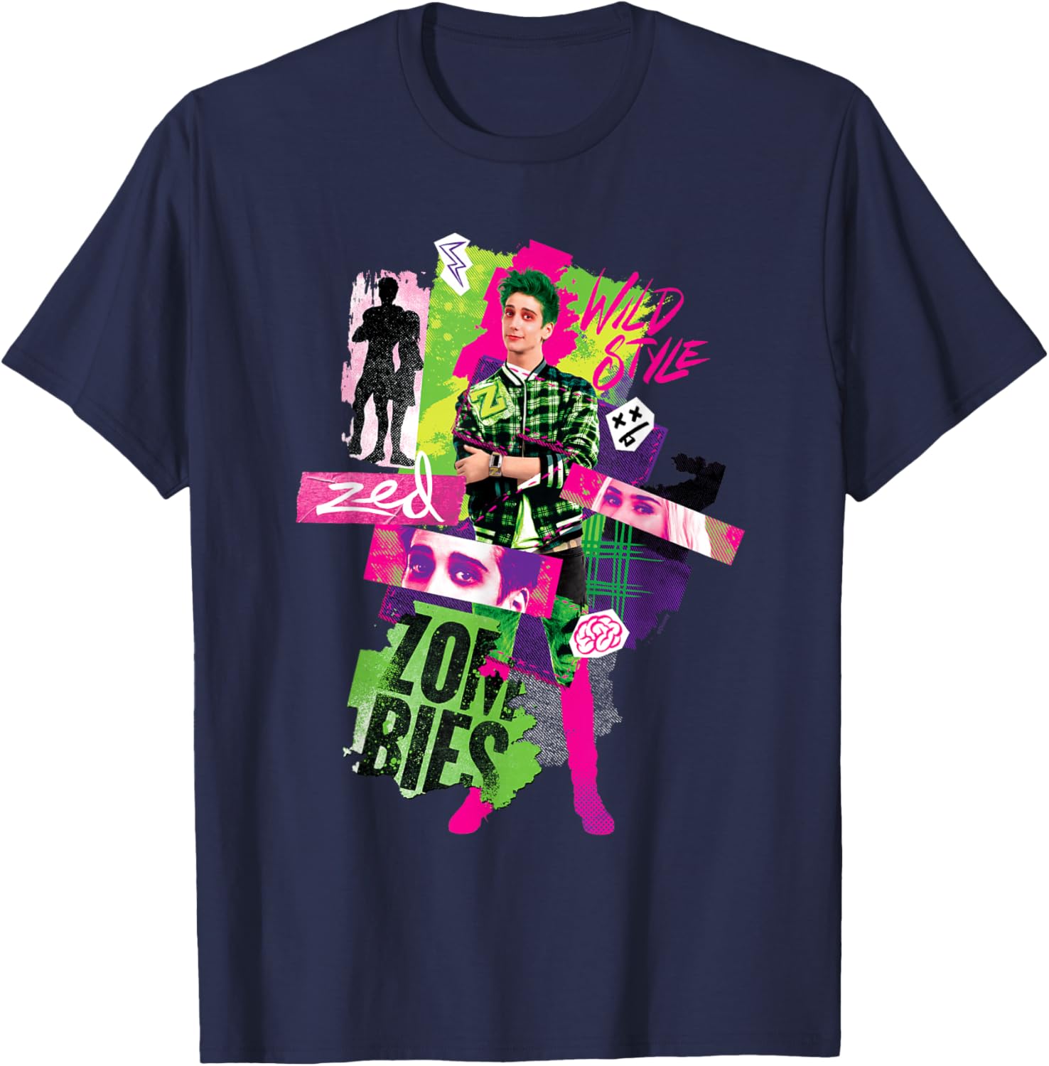 Disney Zombies 3 Zed Wild Style T-Shirt Perfect for Young Fans - 18