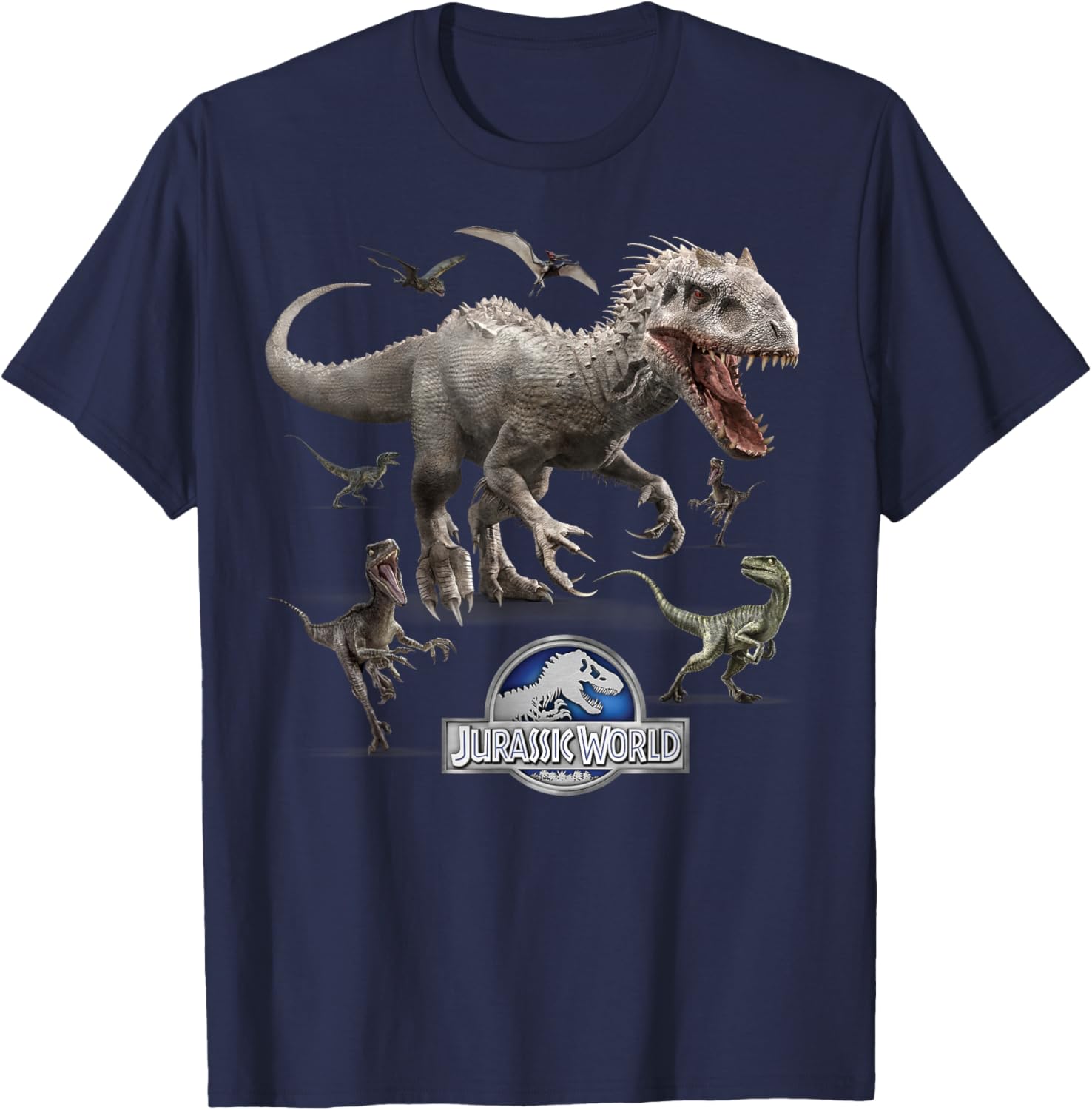 Jurassic World Indominus Rex Raptor Run T-Shirt for Dino Fans - 6