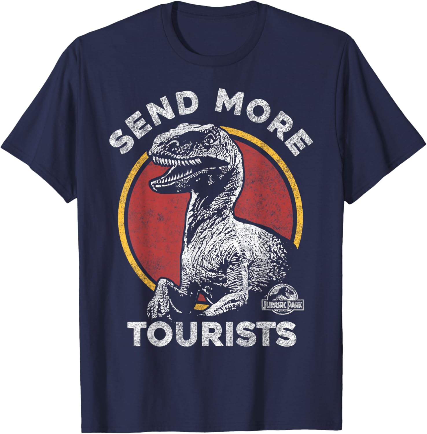 Jurassic Park Raptor T-Shirt for Tourists - Fun Dino Adventure Apparel - 3