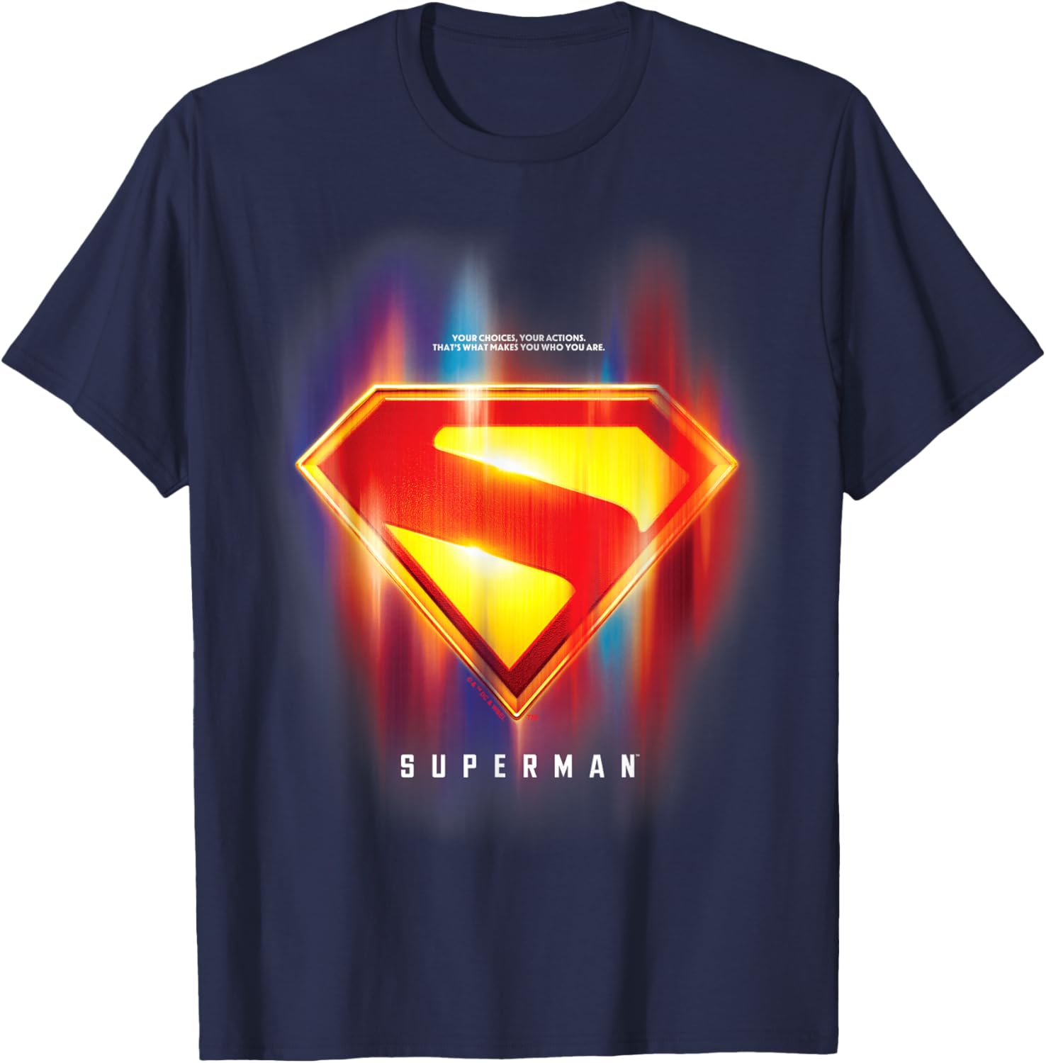 Superman 2025 Glowing Shield T-Shirt for Superhero Fans and Collectors - 2