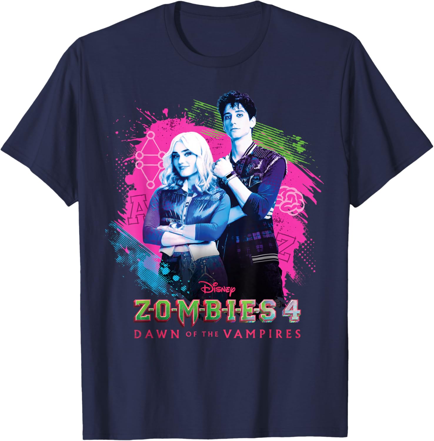 Disney Zombies 4 T-Shirt featuring Zed and Addison for fans - 16