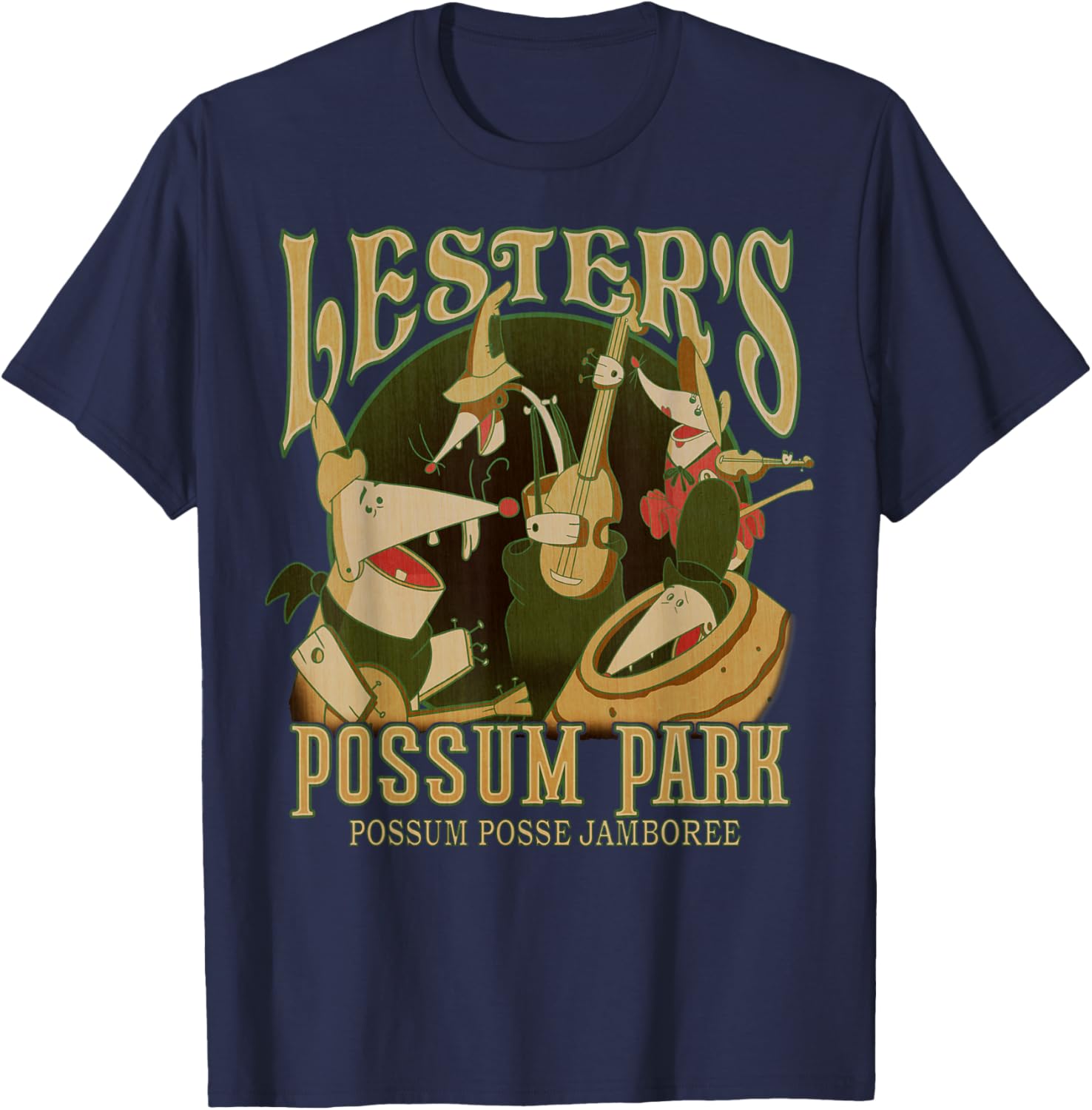 Disney A Goofy Movie Lester's Possum Park Vintage T-Shirt for Fans - 1