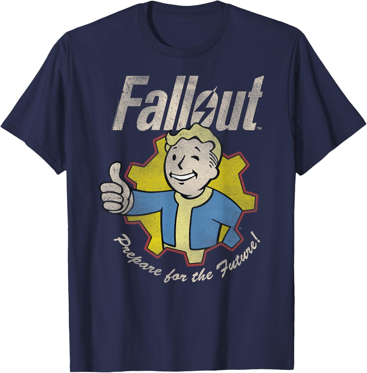 Fallout Vault Boy T-Shirt Prepare for the Future Fun Gaming Apparel - 2