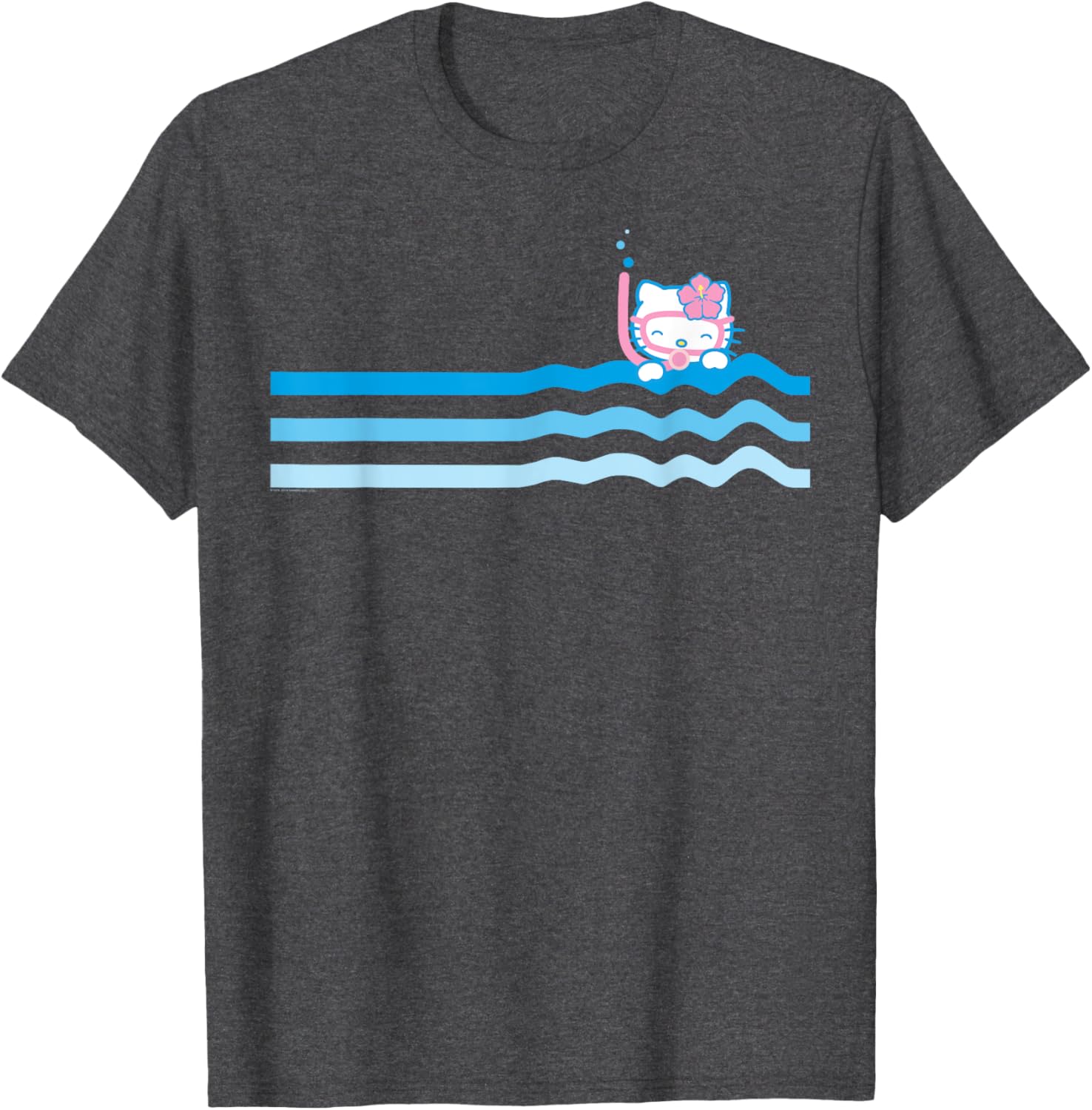 Hello Kitty Beach Scuba Snorkel T-Shirt for Men Women Kids Fun Swim Wear - 4