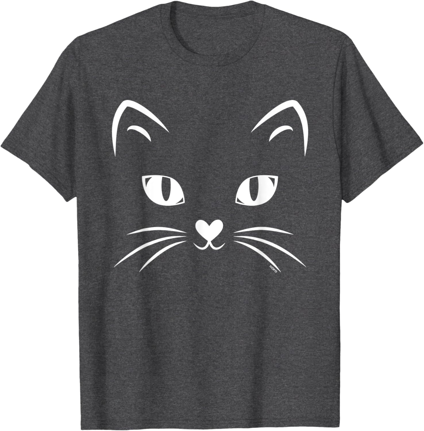 Black Cat Face Halloween Costume T-Shirt for Cat Lovers and Parties - 6