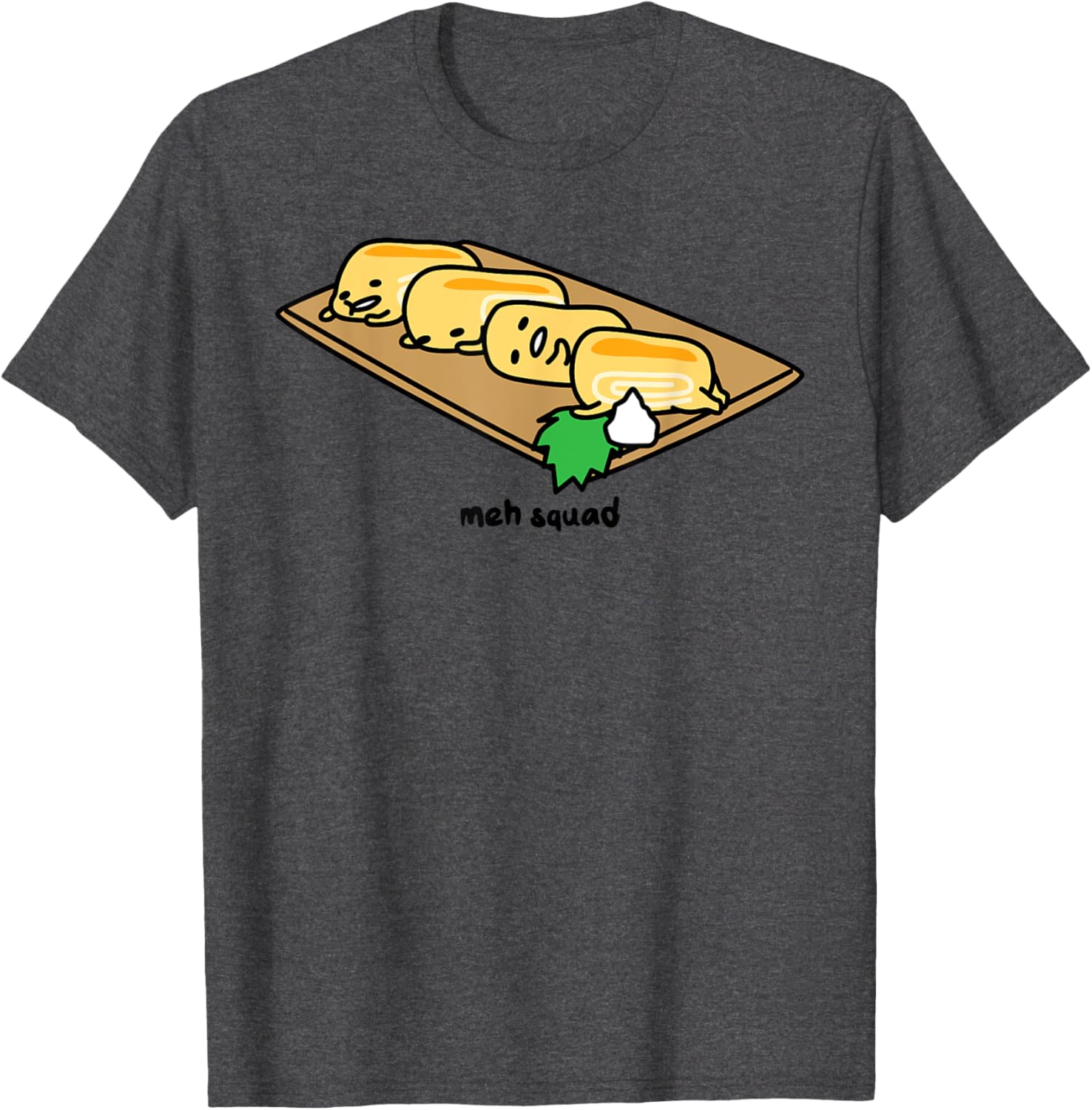 Gudetama Lazy Egg Sushi Tamagoyaki T-Shirt for Fun and Comfort - 14