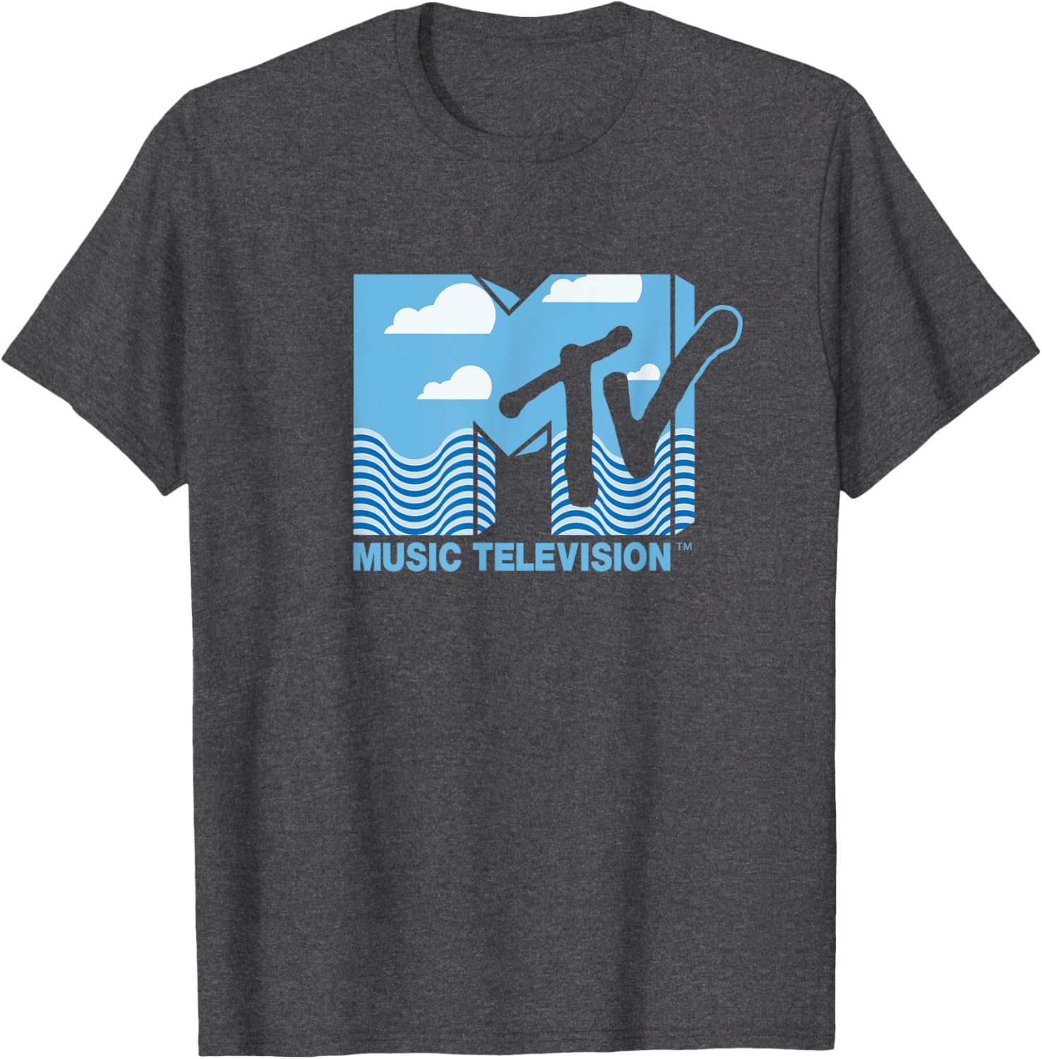 Mademark x MTV Official Logo T-Shirt with Water, Clouds & Blue Sky - 16