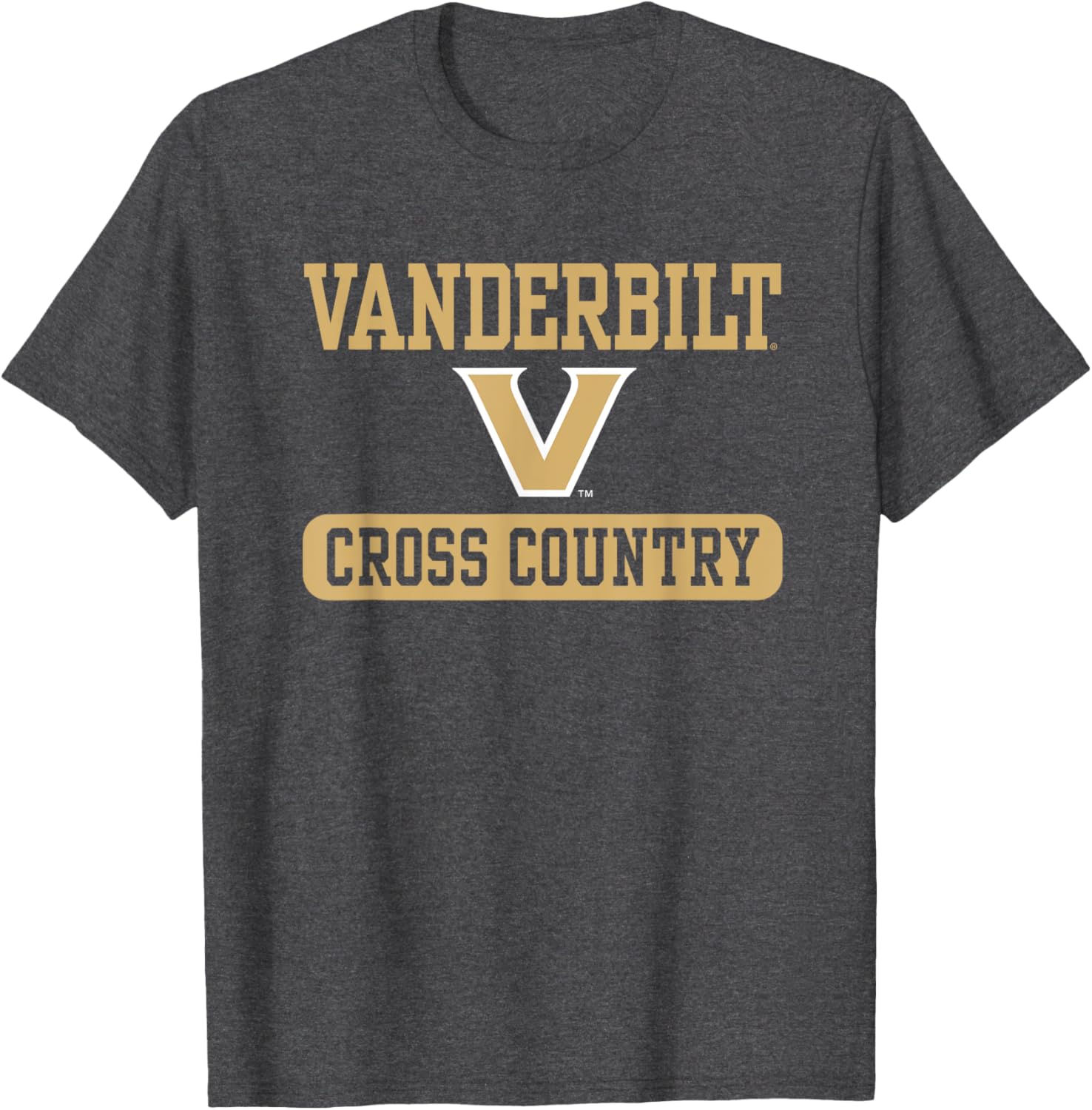 Vanderbilt Commodores Cross Country T-Shirt for Sports Fans and Athletes - 1