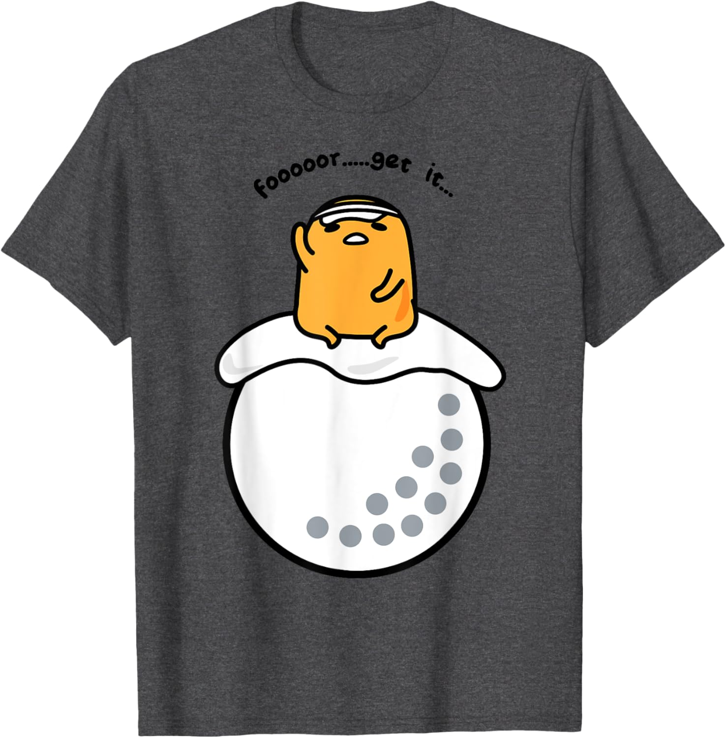 Gudetama Golf Fore Forget It T-Shirt for Fun Golf Lovers and Fans - 2