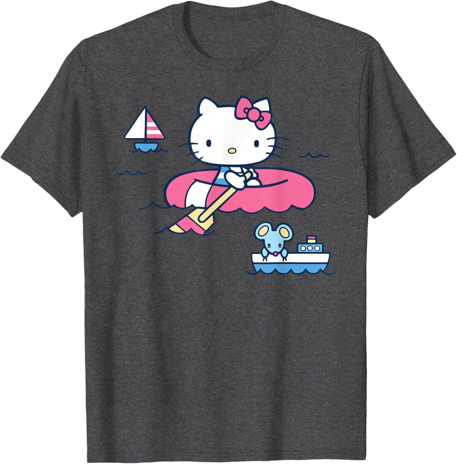 Hello Kitty Summer Boat T-Shirt for All Ages - Fun & Stylish Apparel - 13