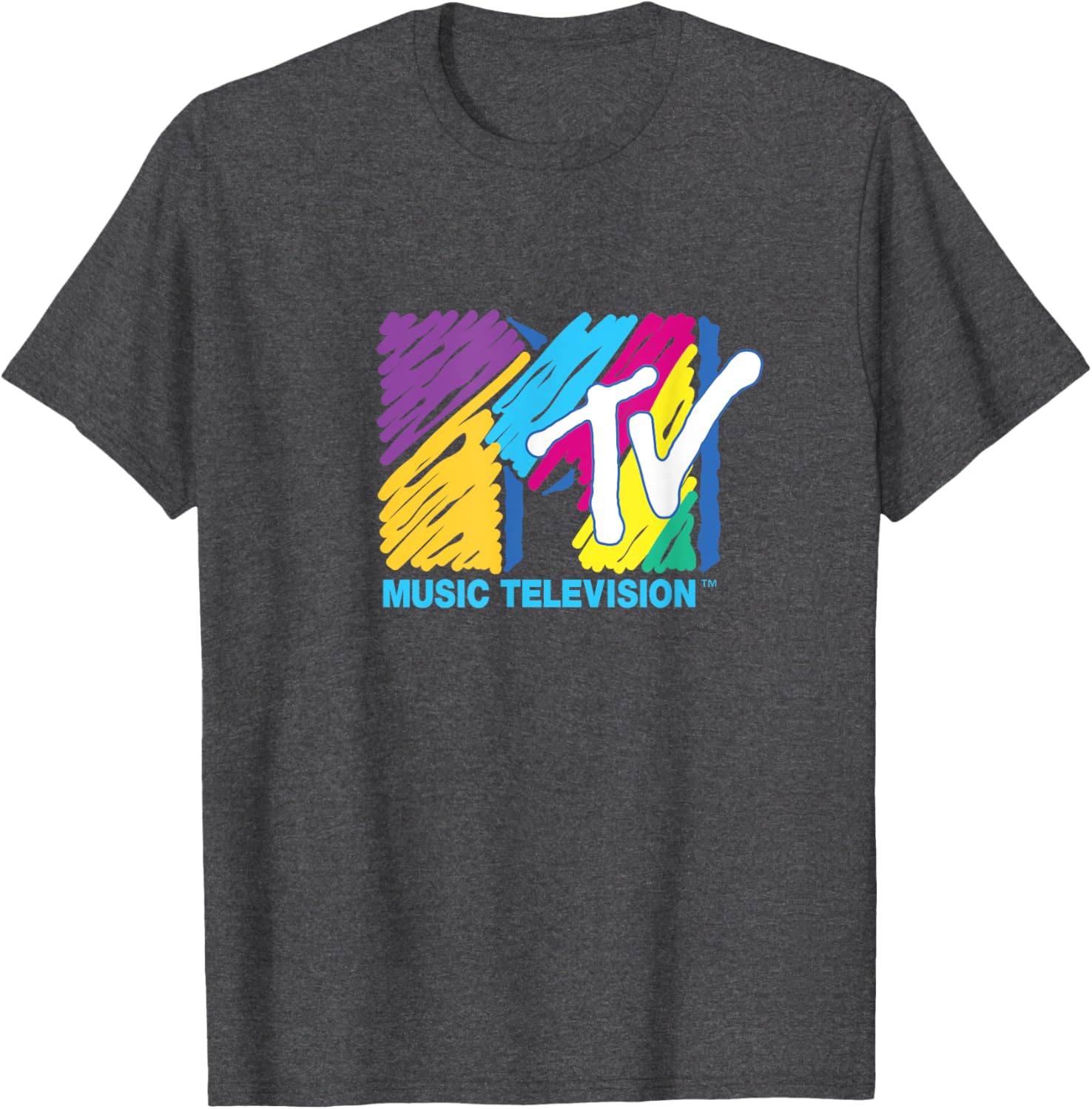 Mademark x MTV Colorful Logo Big Pen T-Shirt for Music Lovers - 6
