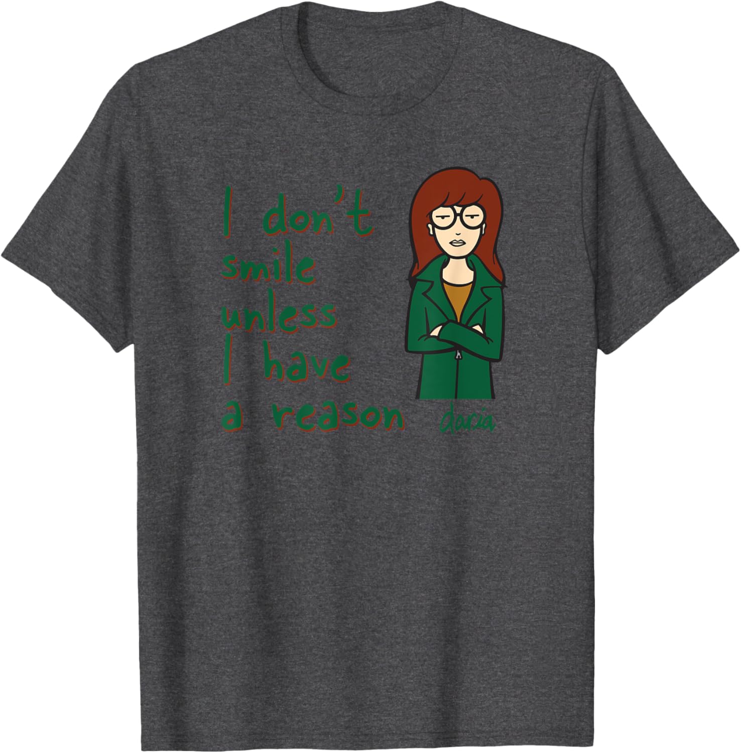 Mademark x Daria I Don't Smile Unless I Have a Reason T-Shirt Guide - 4