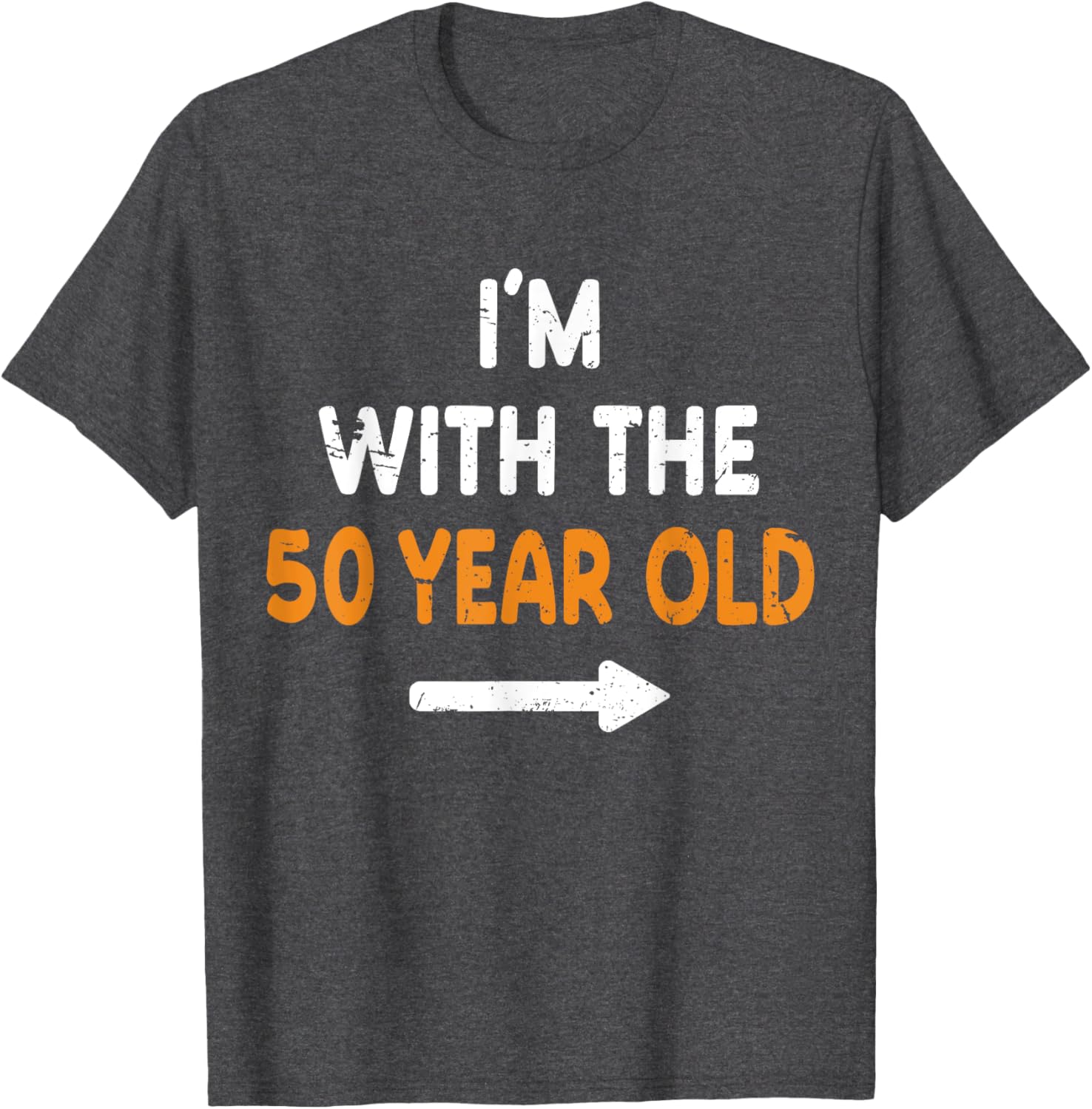 I'm With The 50 Year Old Halloween Costume T-Shirt for Easy Matching Fun - 16