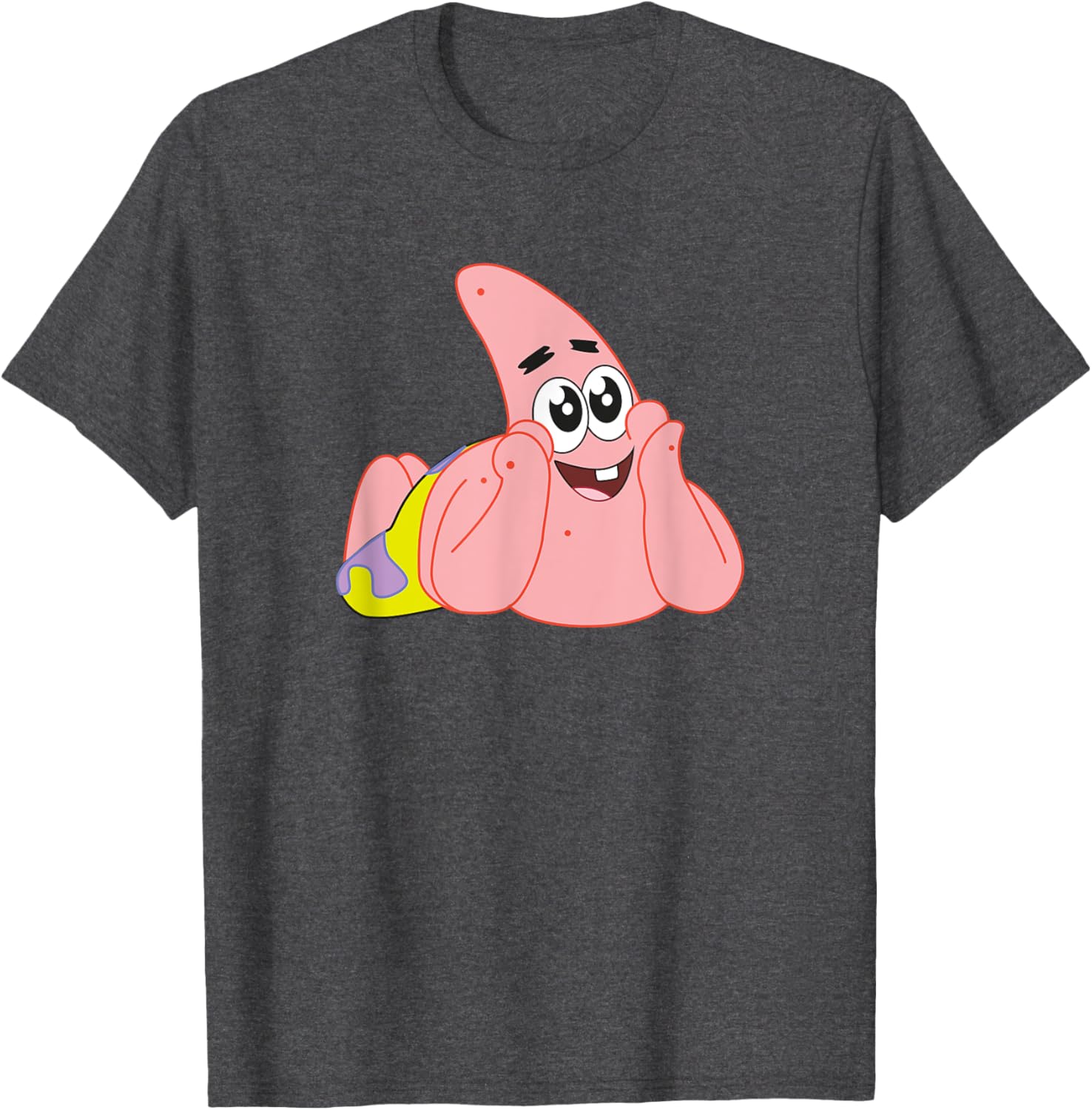 Mademark x SpongeBob Patrick Star Feelin Cute T-Shirt for Fun Style - 16