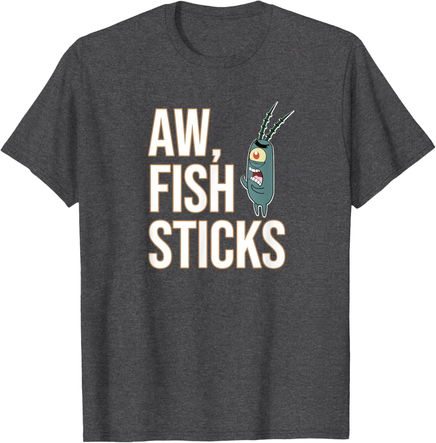 Mademark SpongeBob SquarePants Plankton Aw Fish Sticks T-Shirt for Fans - 6