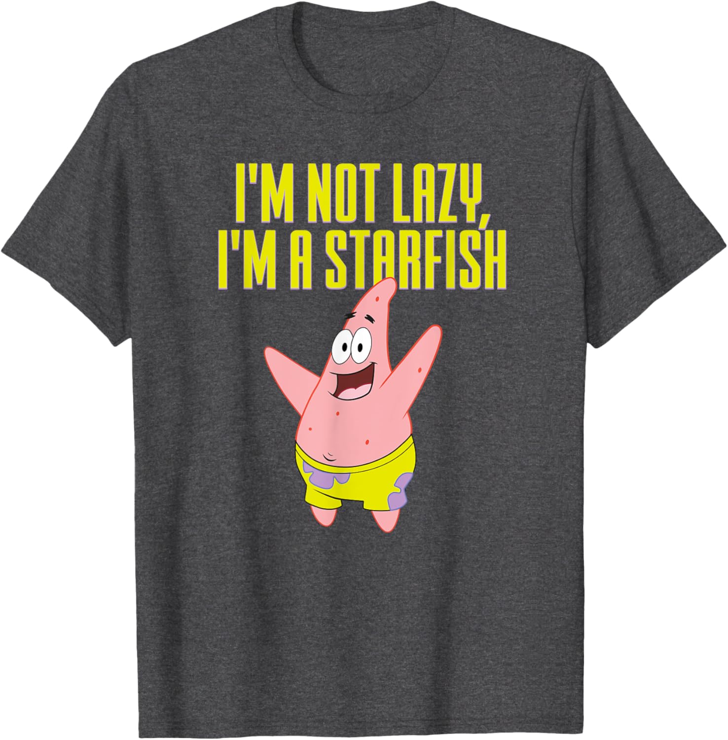 Mademark SpongeBob Patrick Starfish I'm Not Lazy T-Shirt for Fans - 1