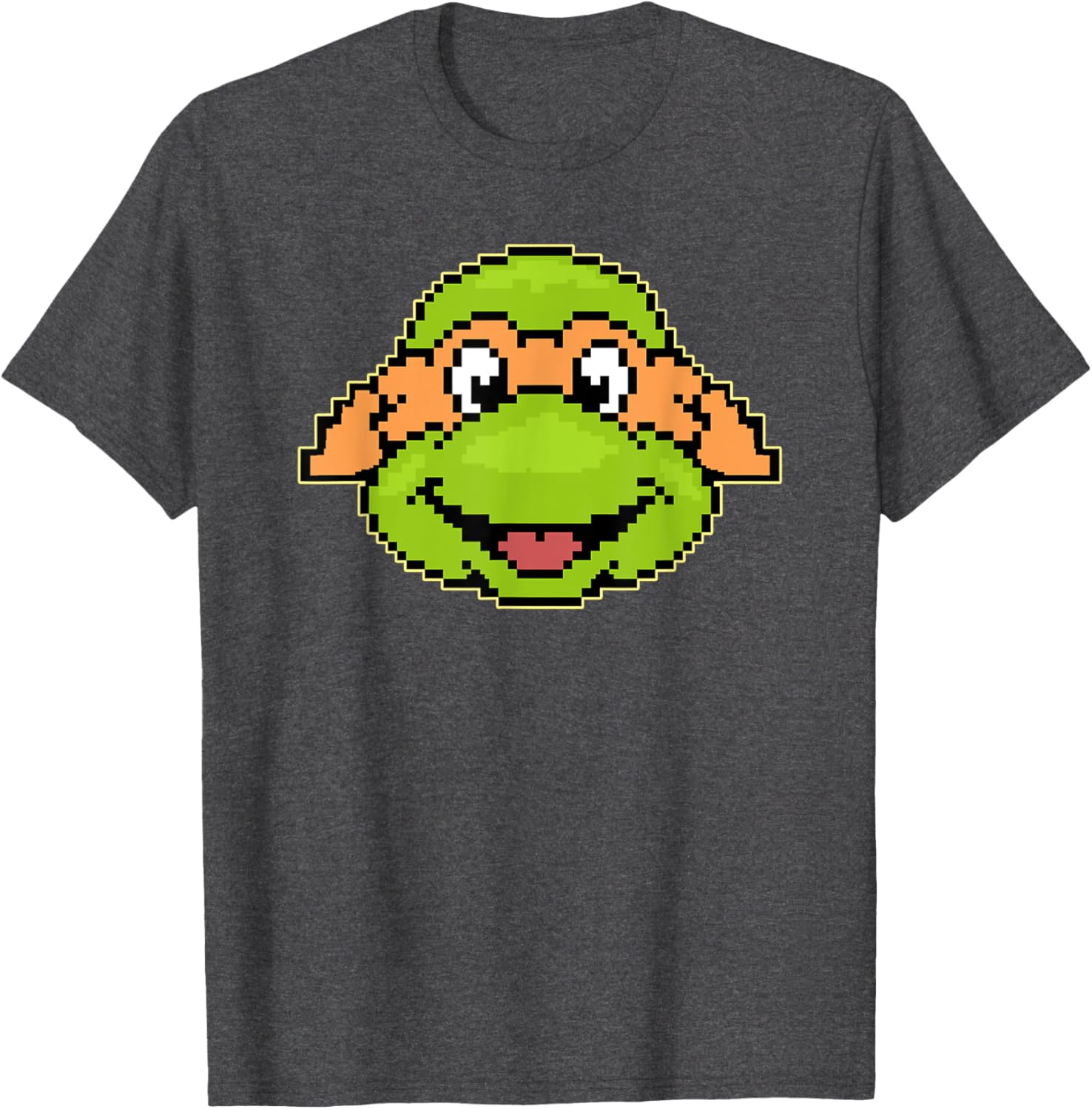 Mademark TMNT Michelangelo Pixel Style T-Shirt for Fun Casual Wear - 2