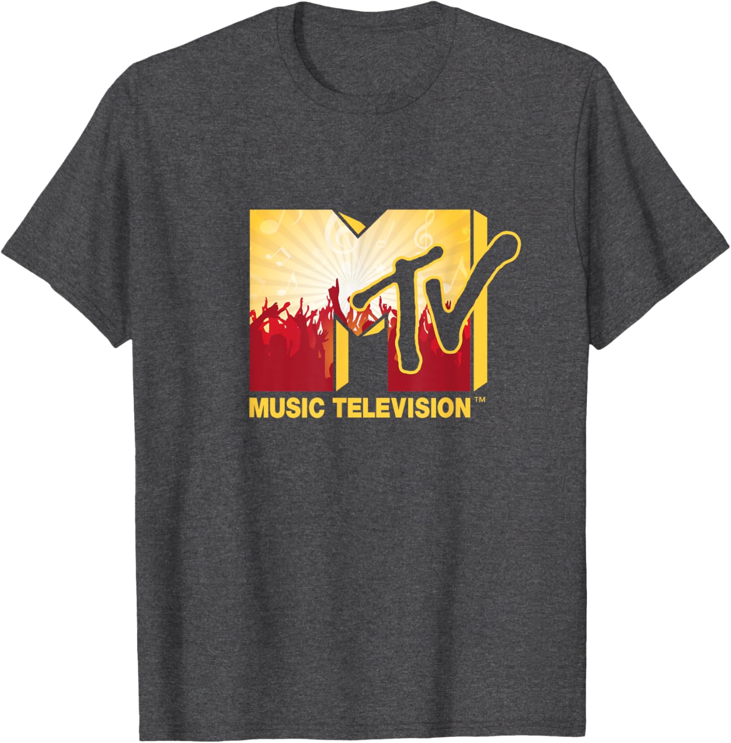Mademark x MTV Official Logo T-Shirt with Cheerful Party Music Crowd - 5