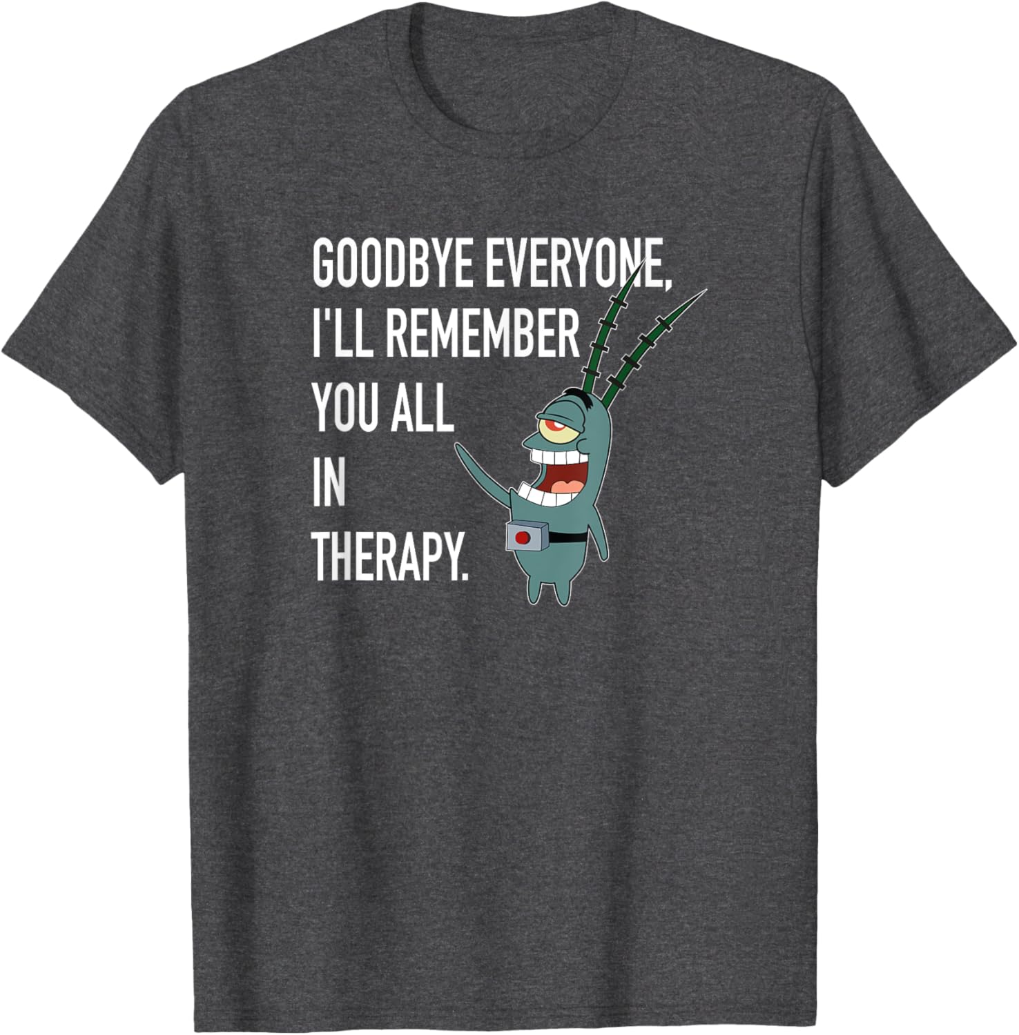 Mademark SpongeBob Plankton Therapy T-Shirt Fun and Stylish Apparel - 9