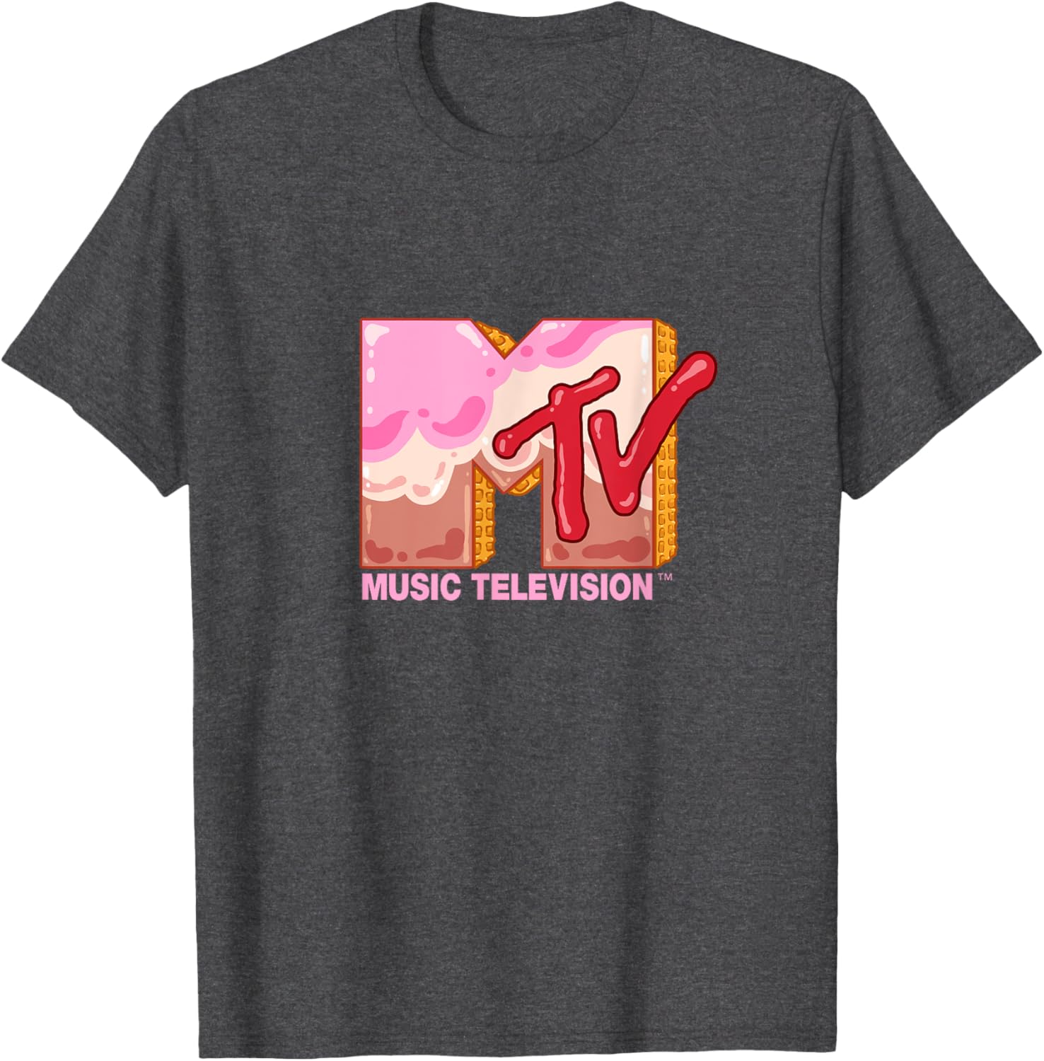 Mademark x MTV Sweet Waffle T-Shirt Featuring Official MTV Logo - 5