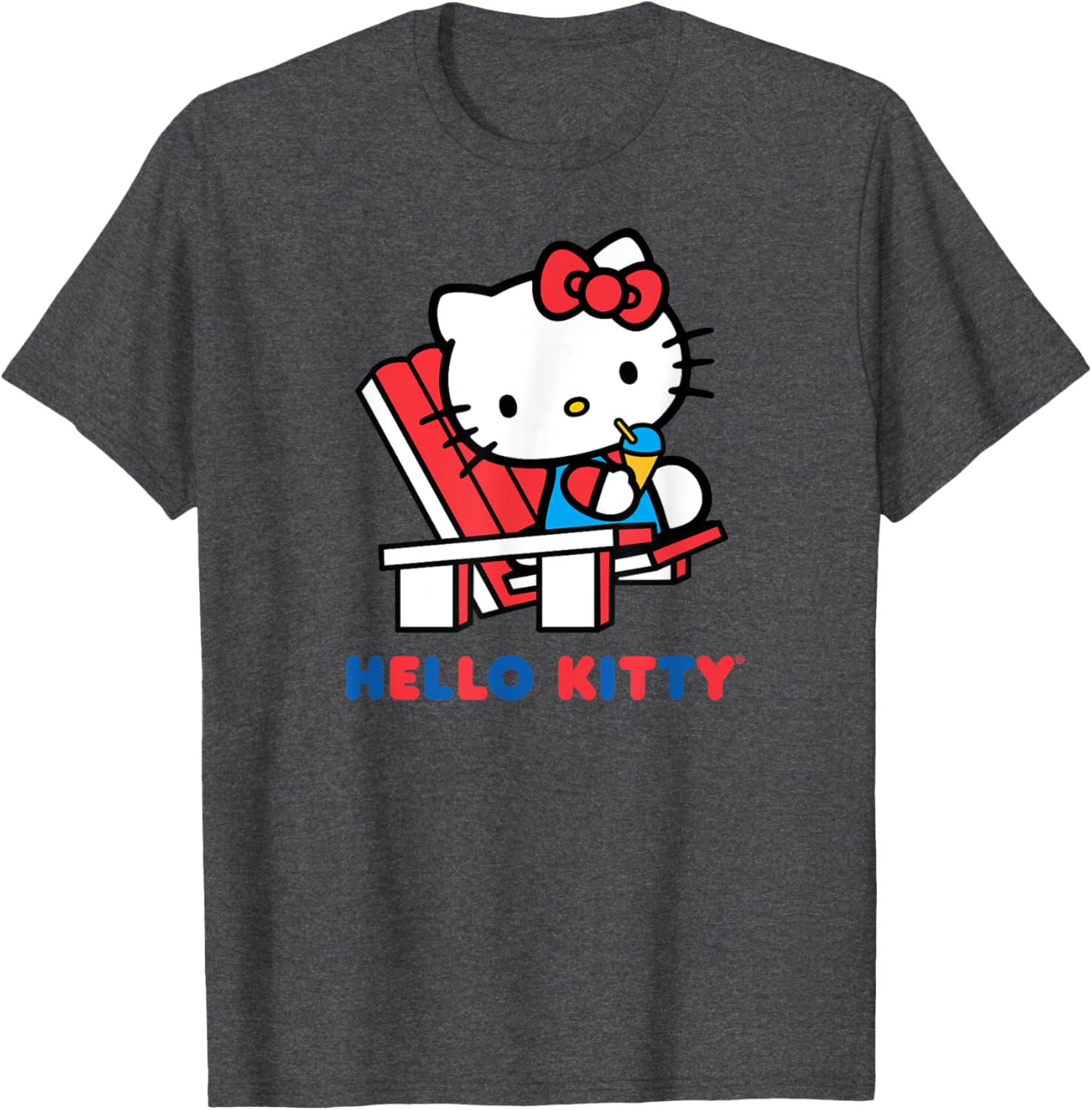 Hello Kitty Snow Cone Summer T-Shirt for Men, Women, Girls, and Kids - 7