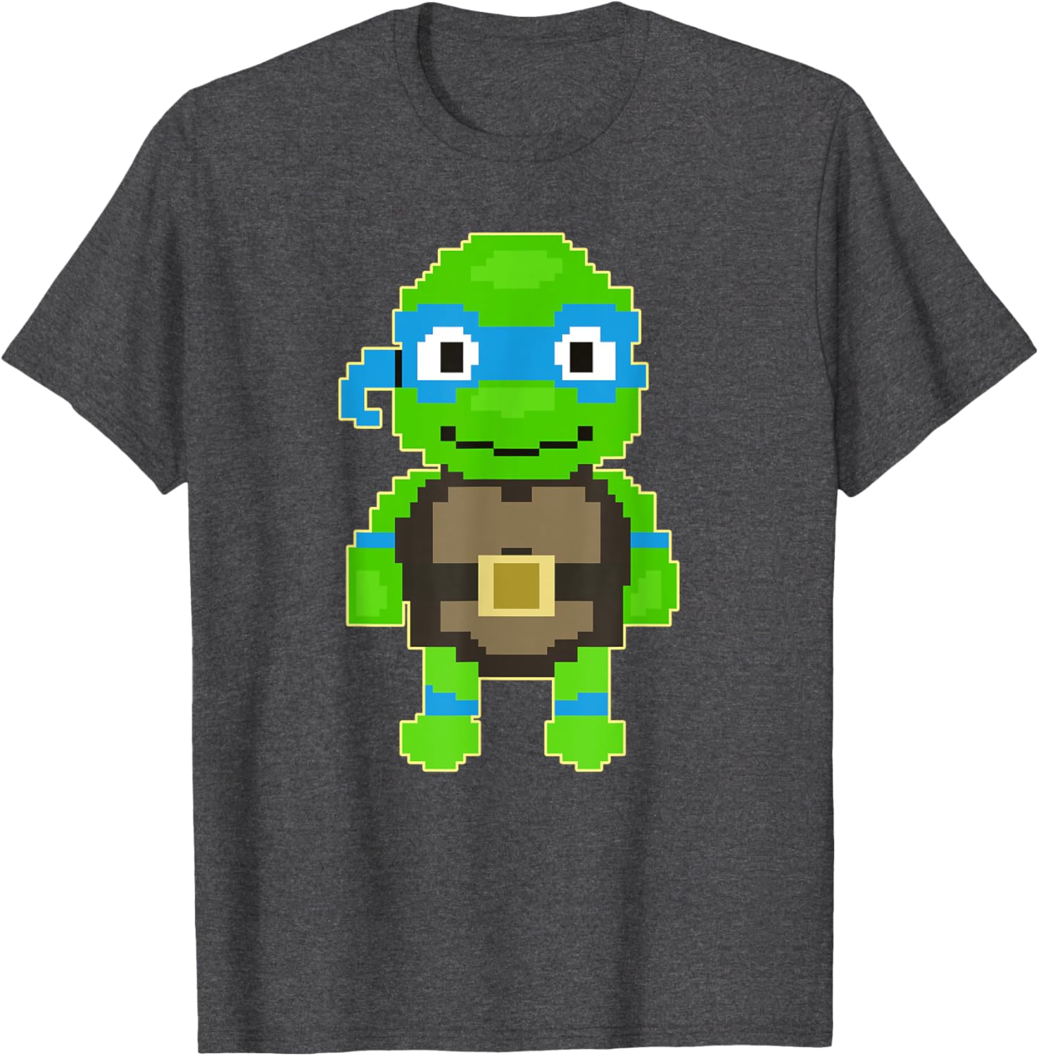 Mademark Teenage Mutant Ninja Turtles Leonardo Pixel Art T-Shirt - 3
