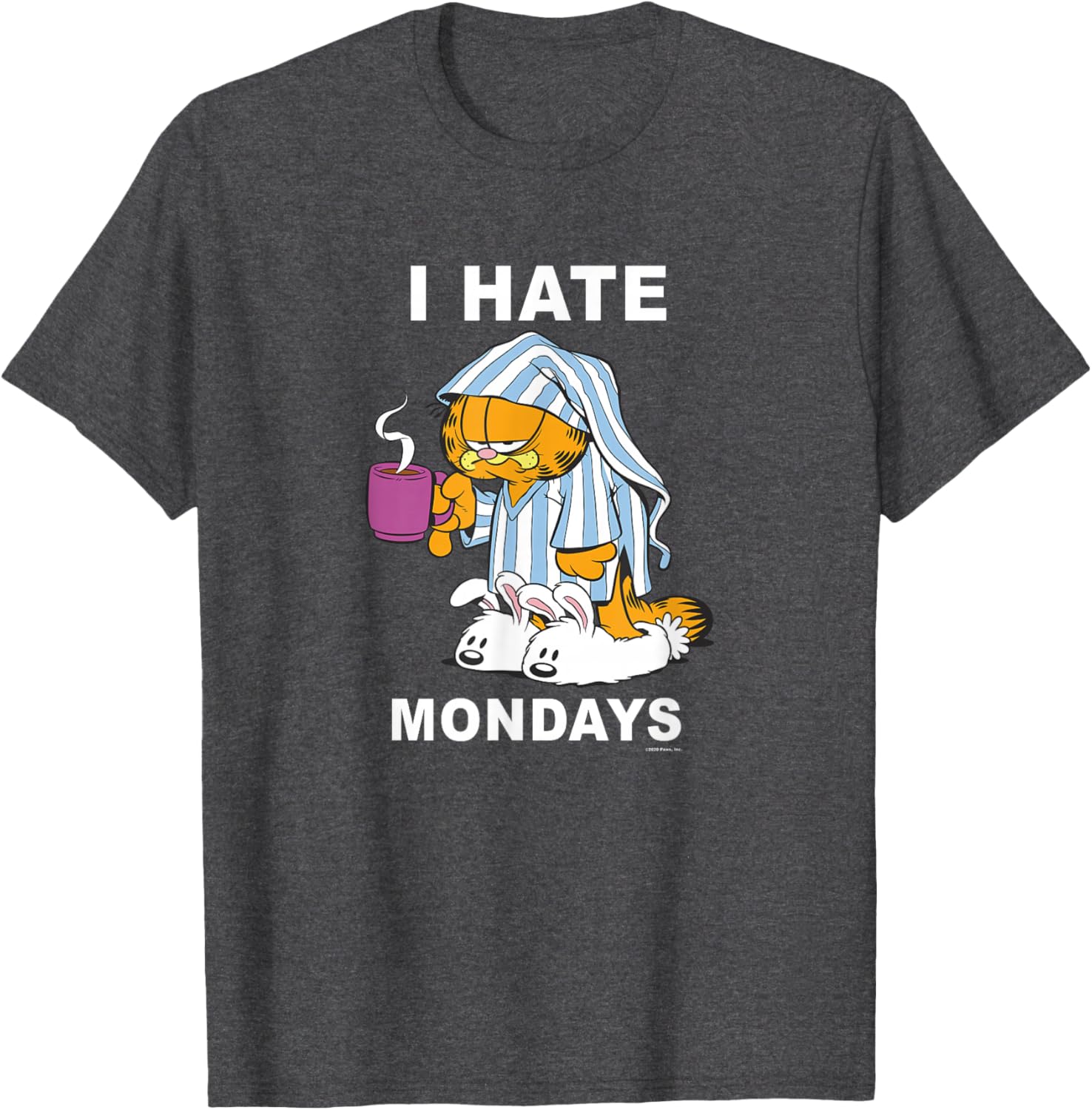 Garfield I Hate Mondays Coffee T-Shirt for Cat Lovers and Fans - 4
