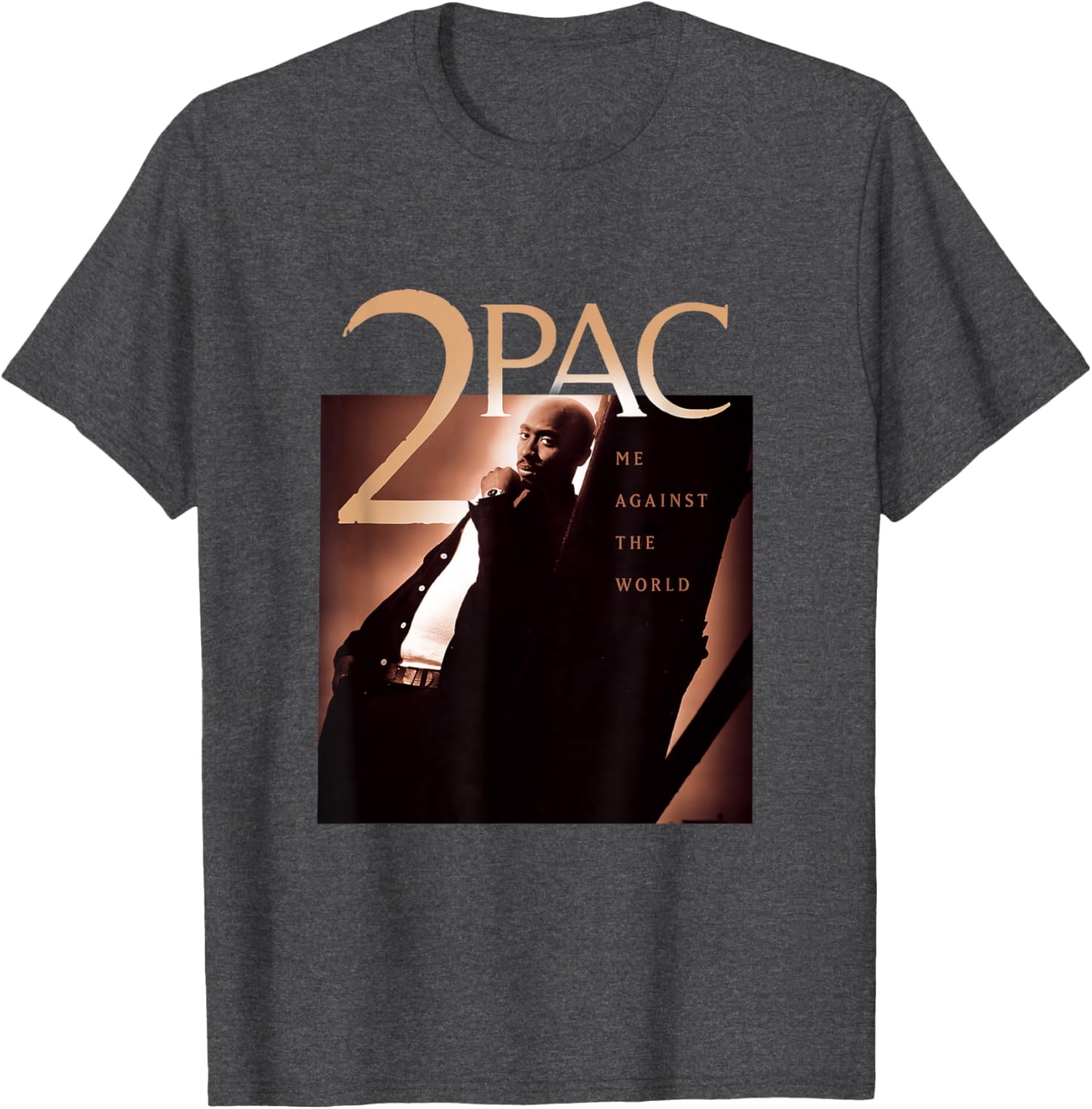 Tupac Shakur Me Against The World Unisex Black Cotton T-Shirt Small - 6