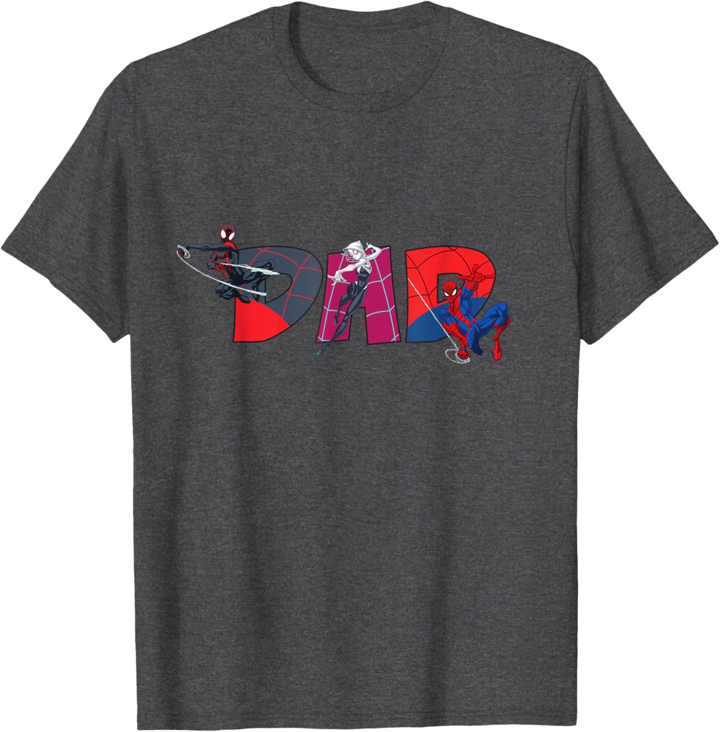 Marvel Spider-Man Trio Dad T-Shirt Perfect for Father's Day and Family Trips - 9