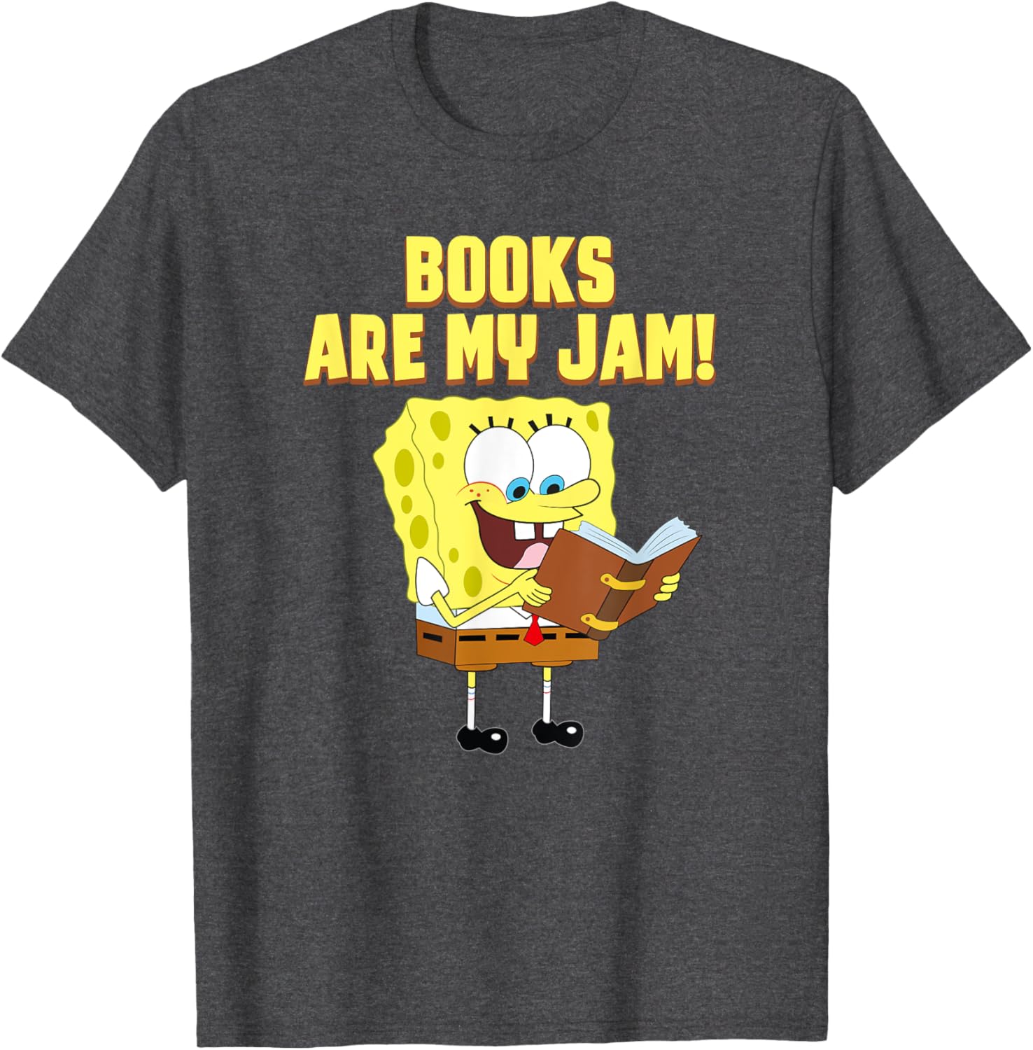 Mademark SpongeBob Loves Reading T-Shirt for Book Lovers and Fans - 5