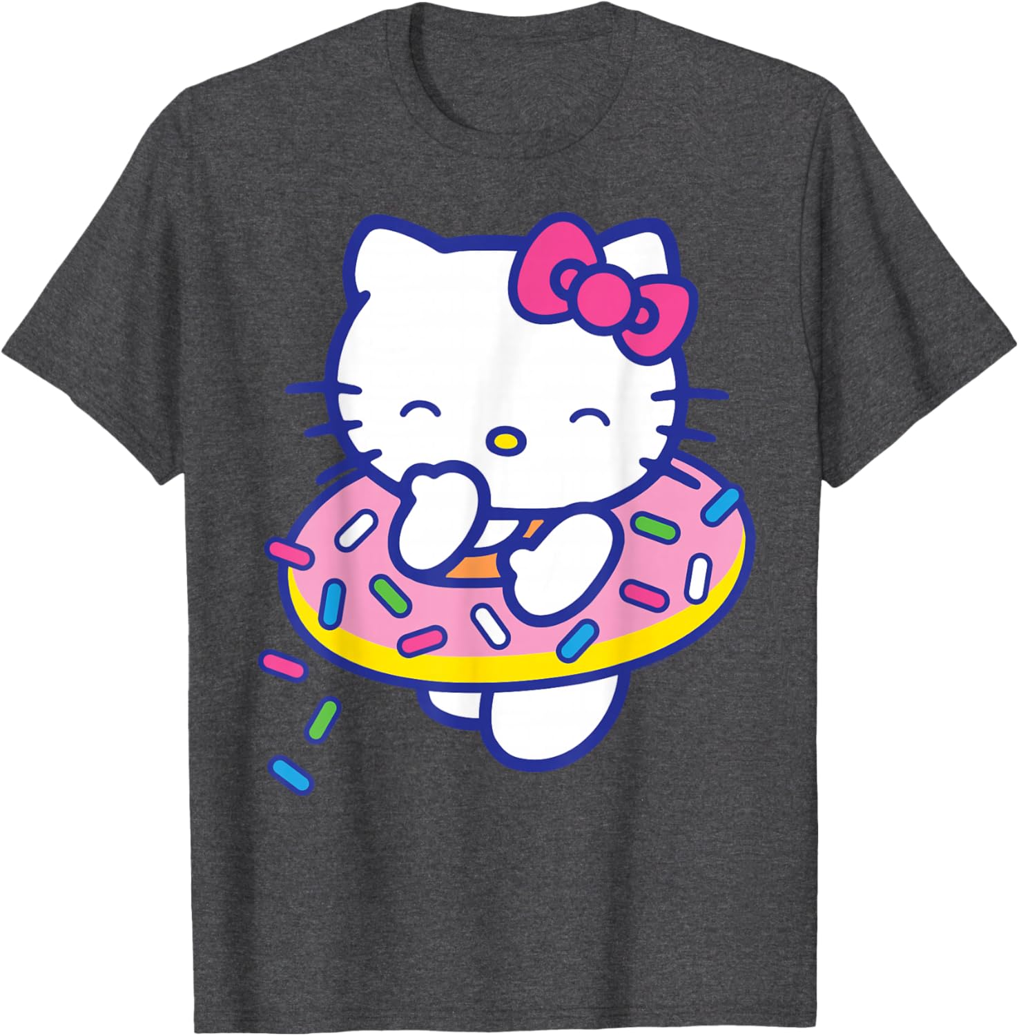 Hello Kitty Donut Sprinkles Floaty Summer T-Shirt for Fun Pool Days - 16