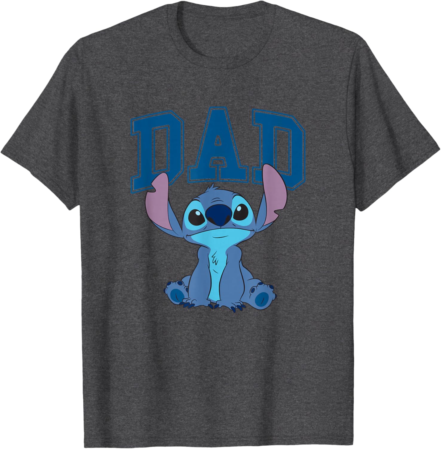 Disney Lilo & Stitch Vintage Dad Cool Stitch Collegiate Logo T-Shirt - 8