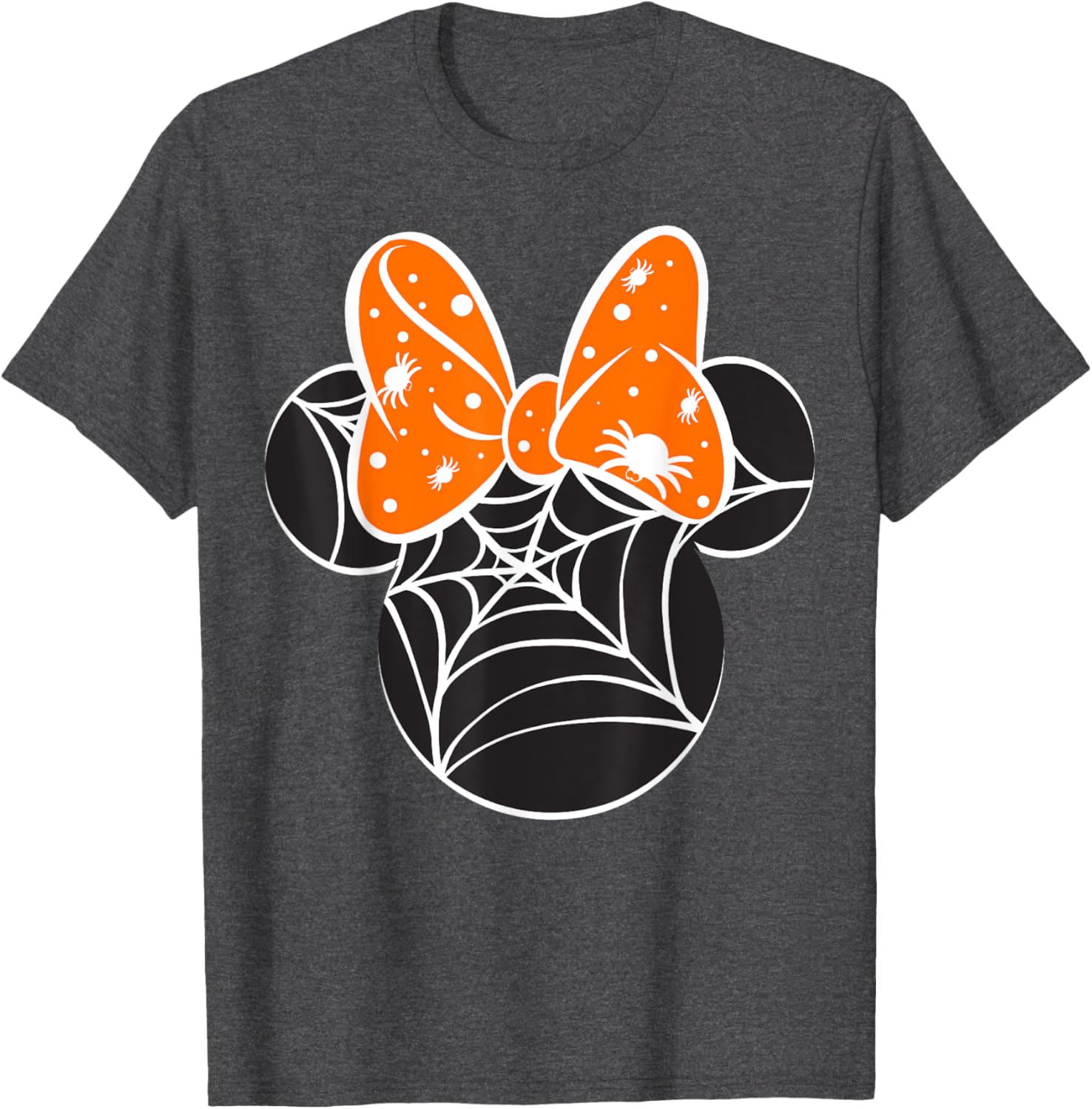 Disney Mickey and Friends Halloween Minnie Spider Web Logo T-Shirt - 5