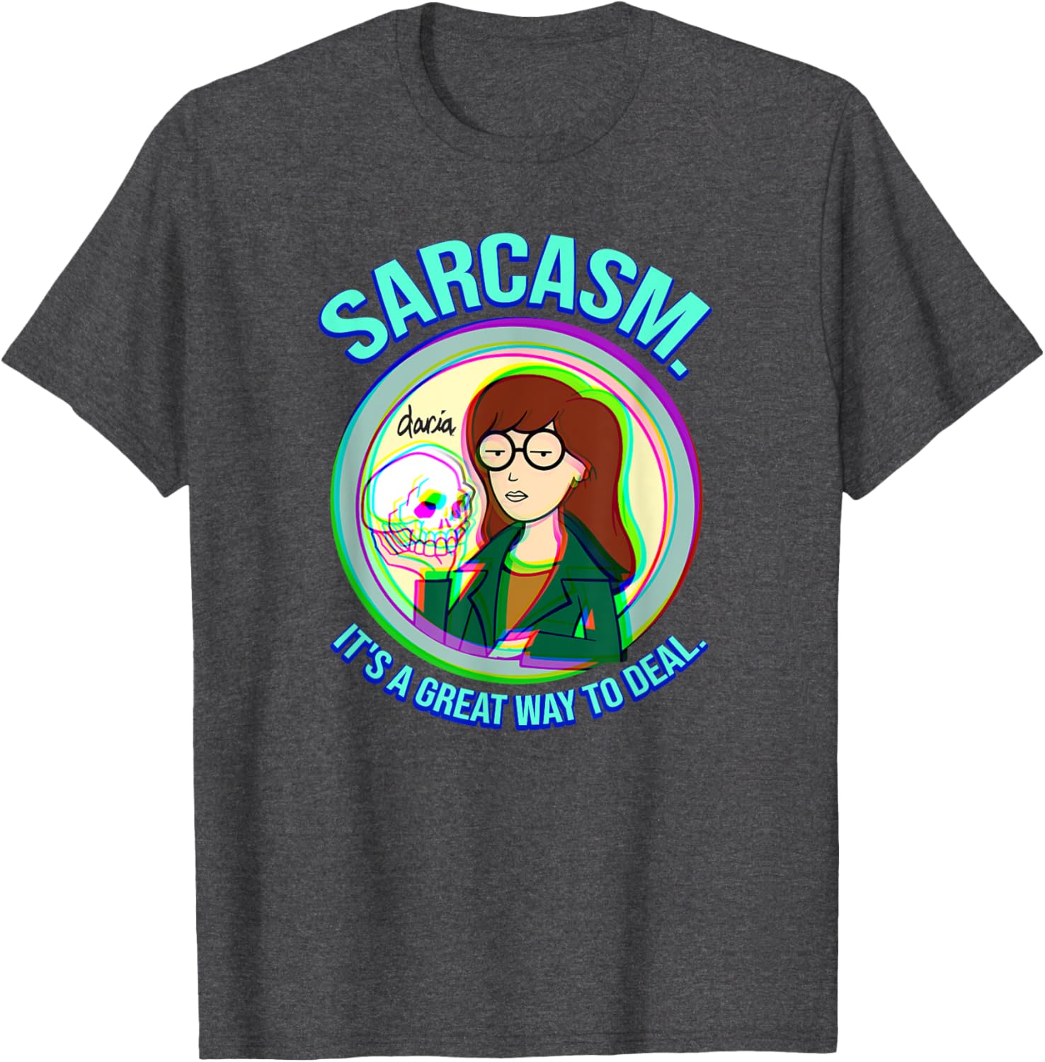 Mademark x Daria Sarcasm Graphic Tee for Casual Style and Humor - 11