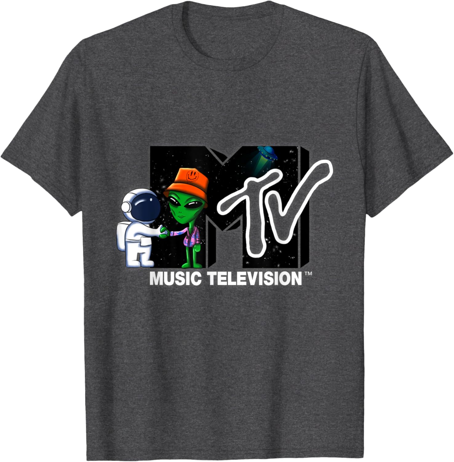 Mademark x MTV Astronaut Alien Space T-Shirt Official MTV Logo Design - 13