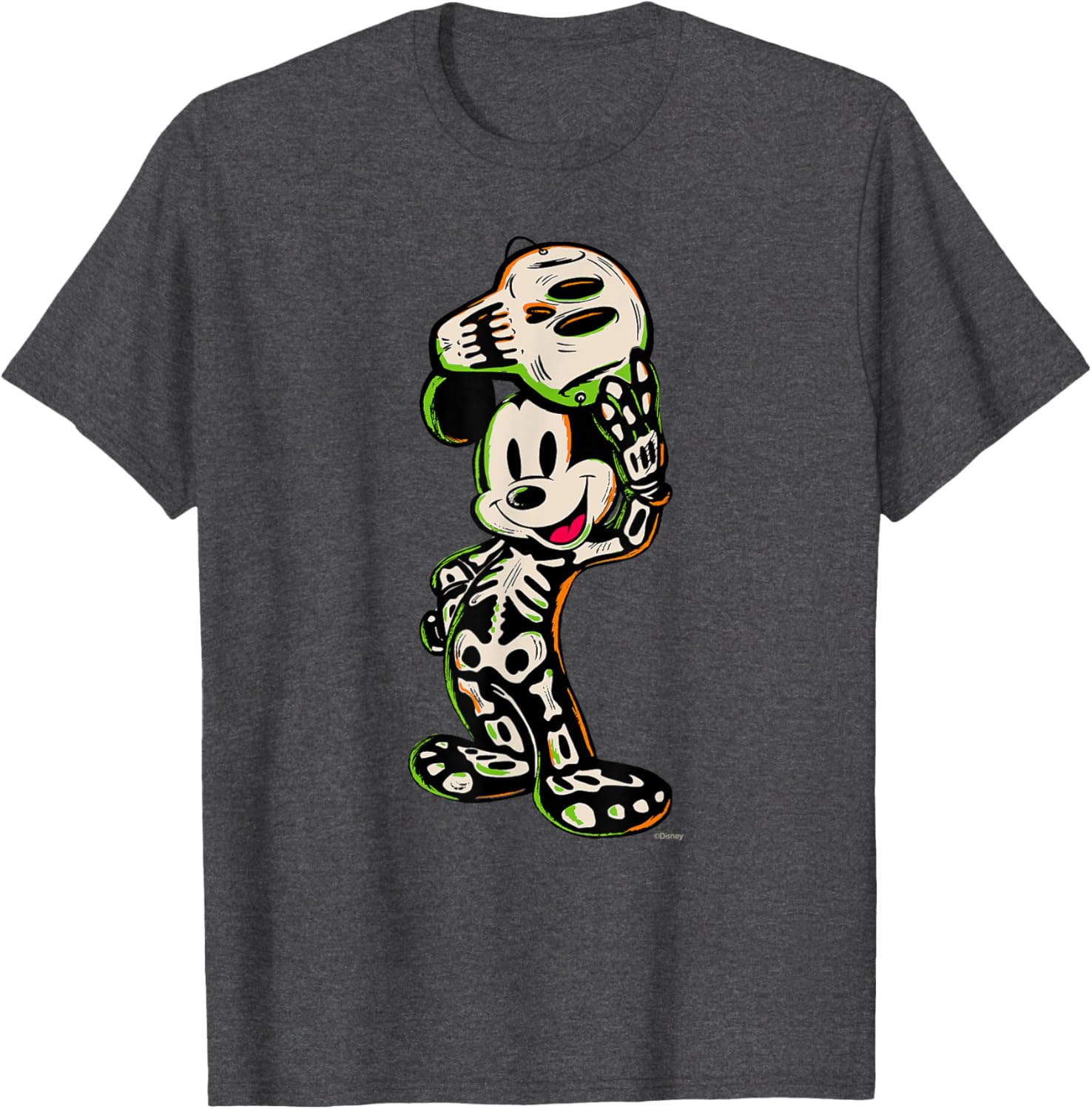 Disney 100 Mickey Mouse Halloween Skeleton Costume T-Shirt for Kids - 7