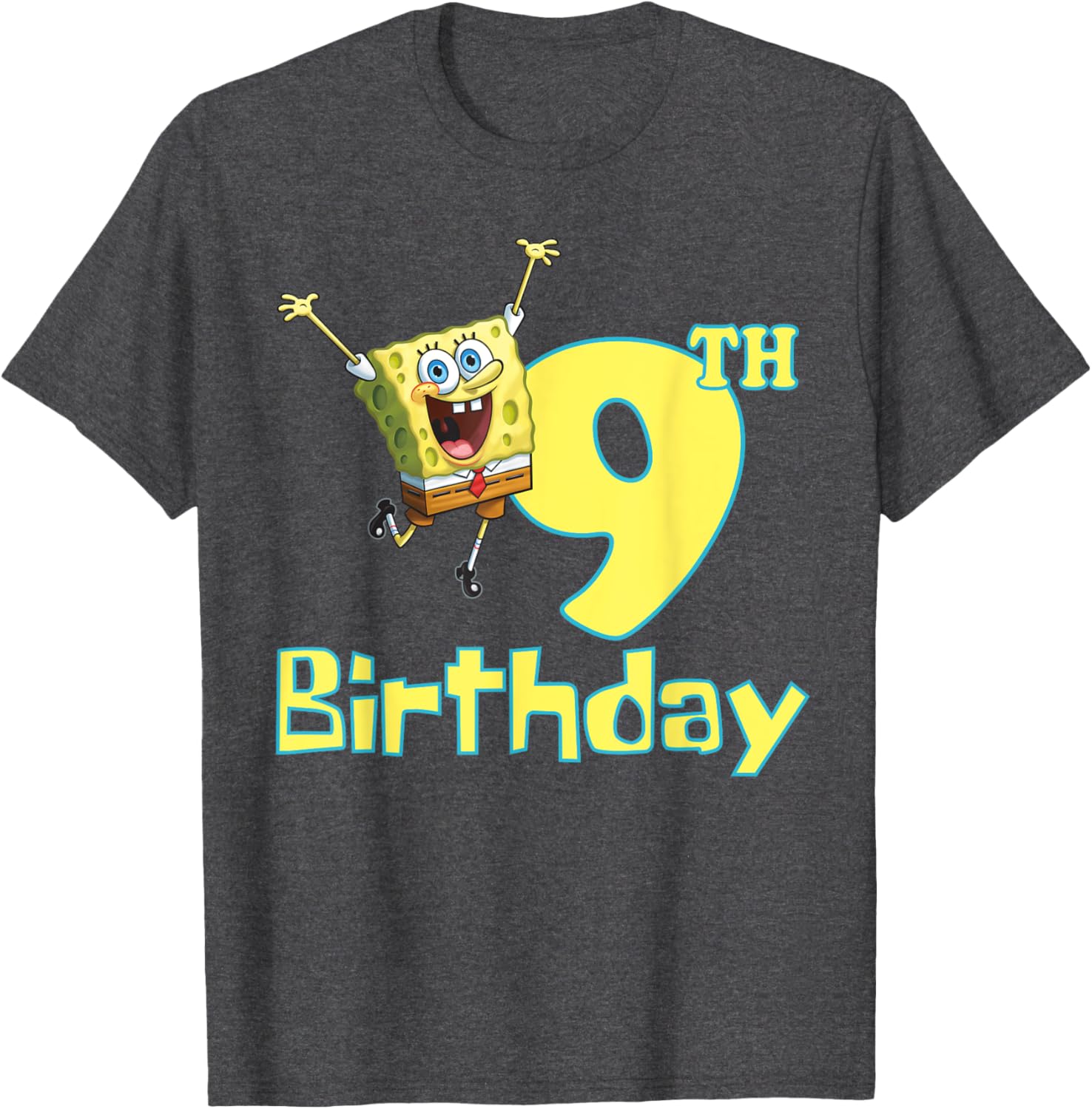 Mademark SpongeBob SquarePants 9th Birthday T-Shirt for Kids - 18