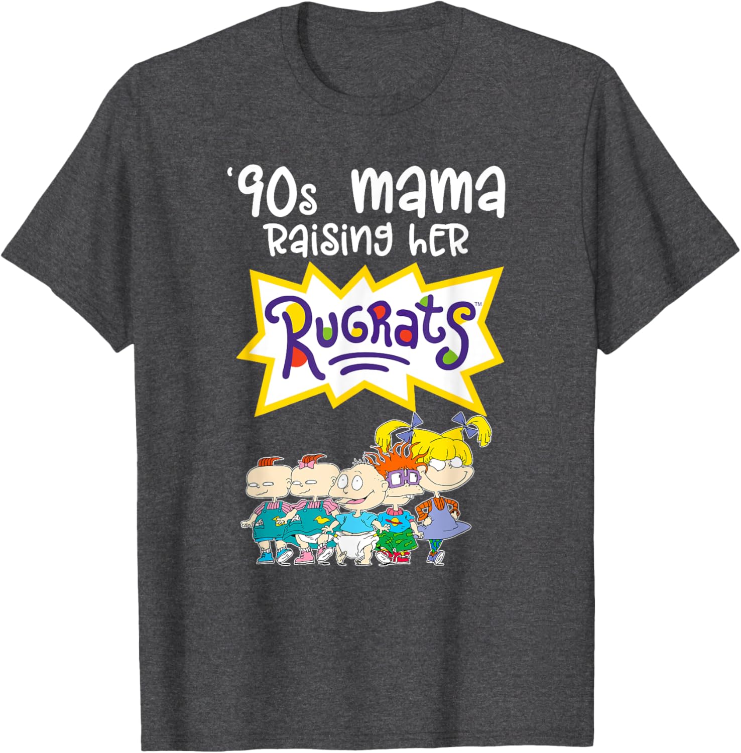 Mademark x Rugrats 90s Mama Raising Her Rugrats Full Gang T-Shirt - 16