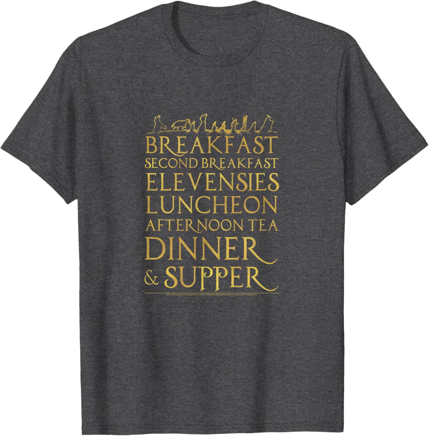 Lord of the Rings Breakfast Second Breakfast T-Shirt for Fans and Hobbits - 2