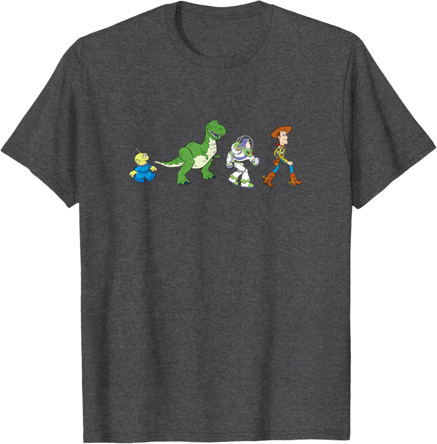 Disney Pixar Toy Story Toy Crossing Characters T-Shirt for Fans - 2
