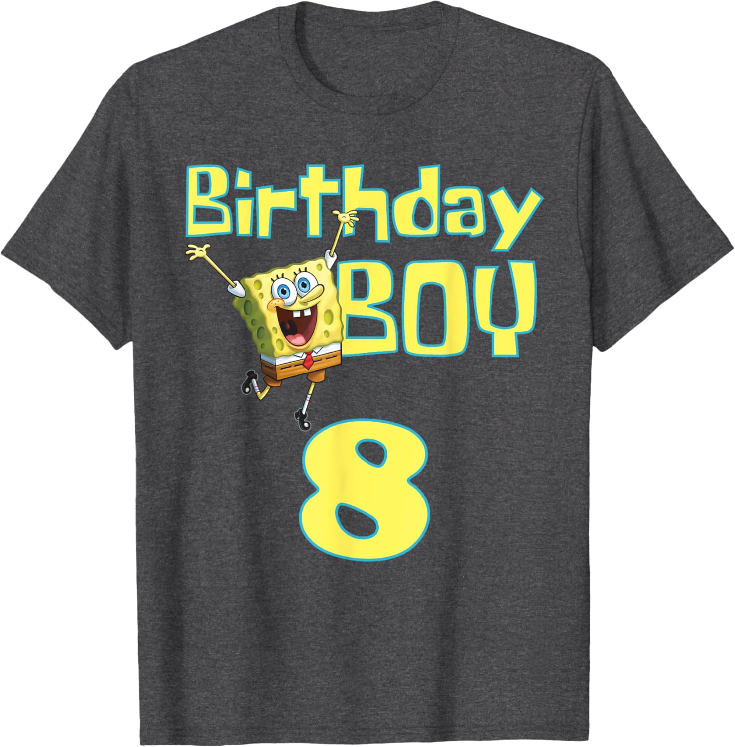 Mademark x SpongeBob SquarePants Birthday Boy 8 T-Shirt for Kids - 9