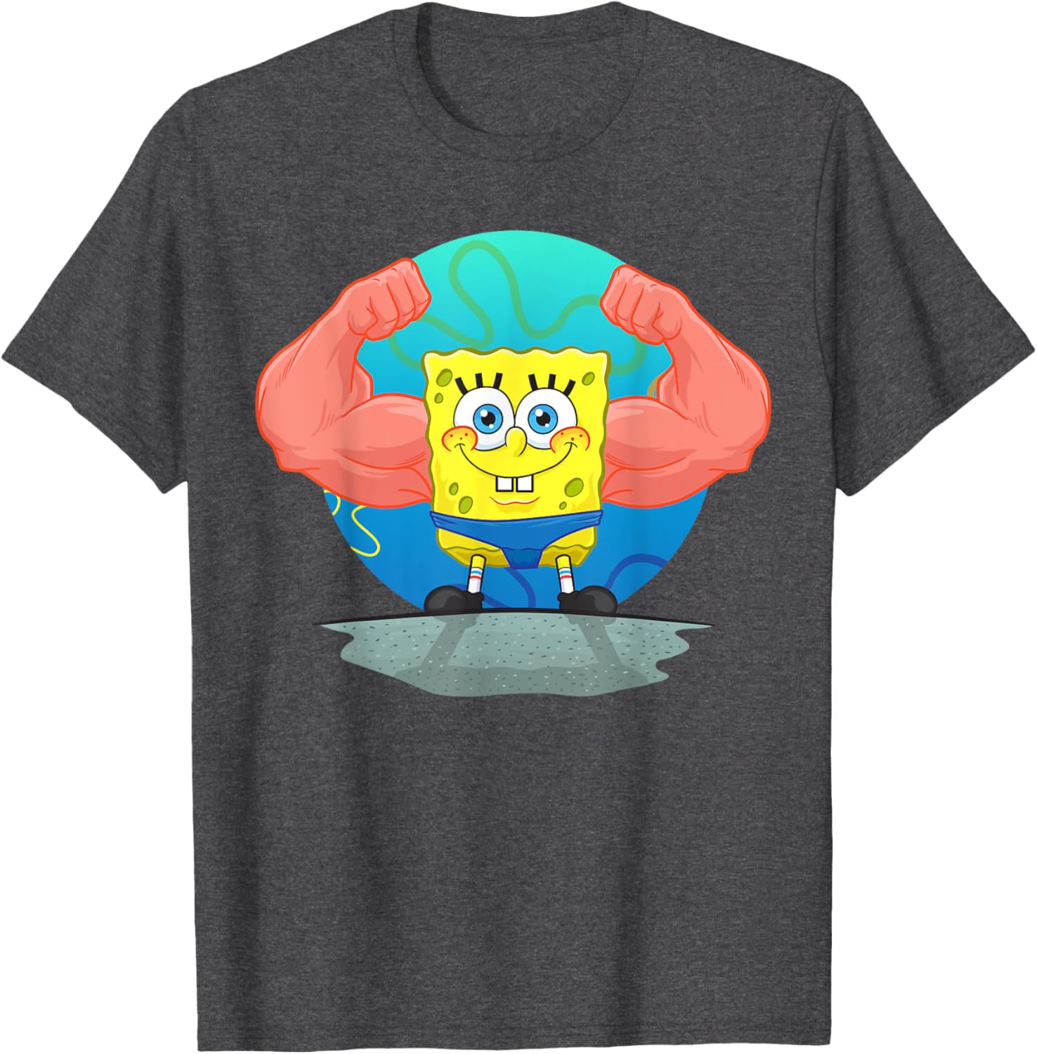 Mademark SpongeBob MuscleBob BuffPants T-Shirt for Fun Fashion Fans - 21