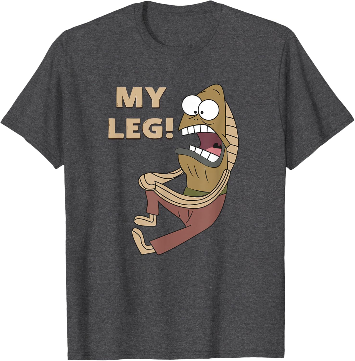 Mademark Fred the Fish My Leg T-Shirt SpongeBob SquarePants Apparel - 7